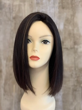 100% EUROPEAN PROCESSED HUMAN HAIR 12" LONG DARK BROWN - PAGE