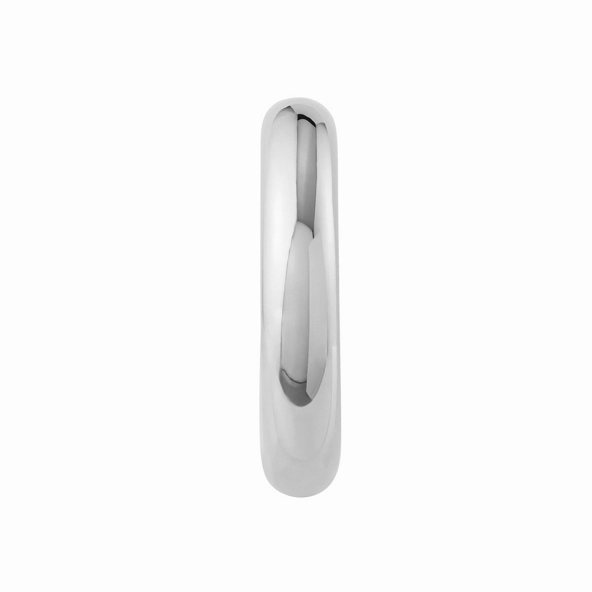 14K Gold 6.00mm x 30.00mm Polished Open Hoop Earrings