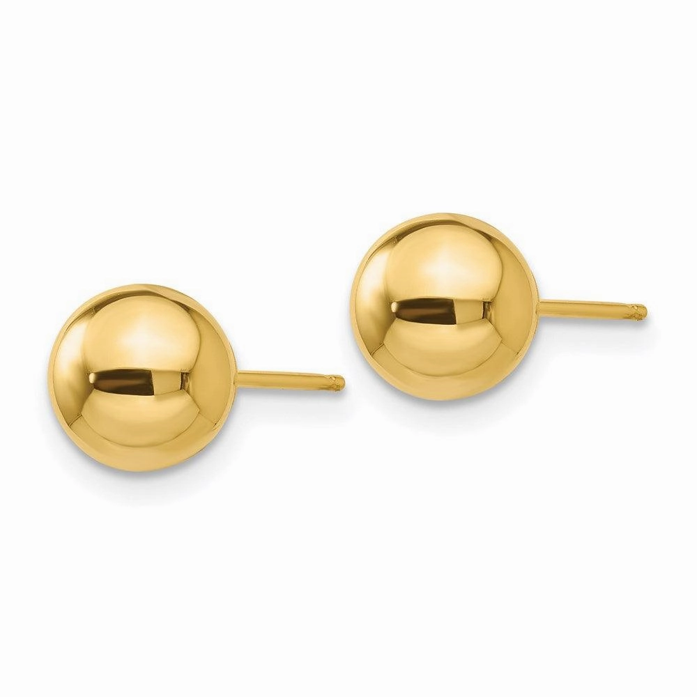 14k Polished 7mm Ball Post Earrings