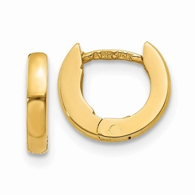 14k Polished Hinged Earrings