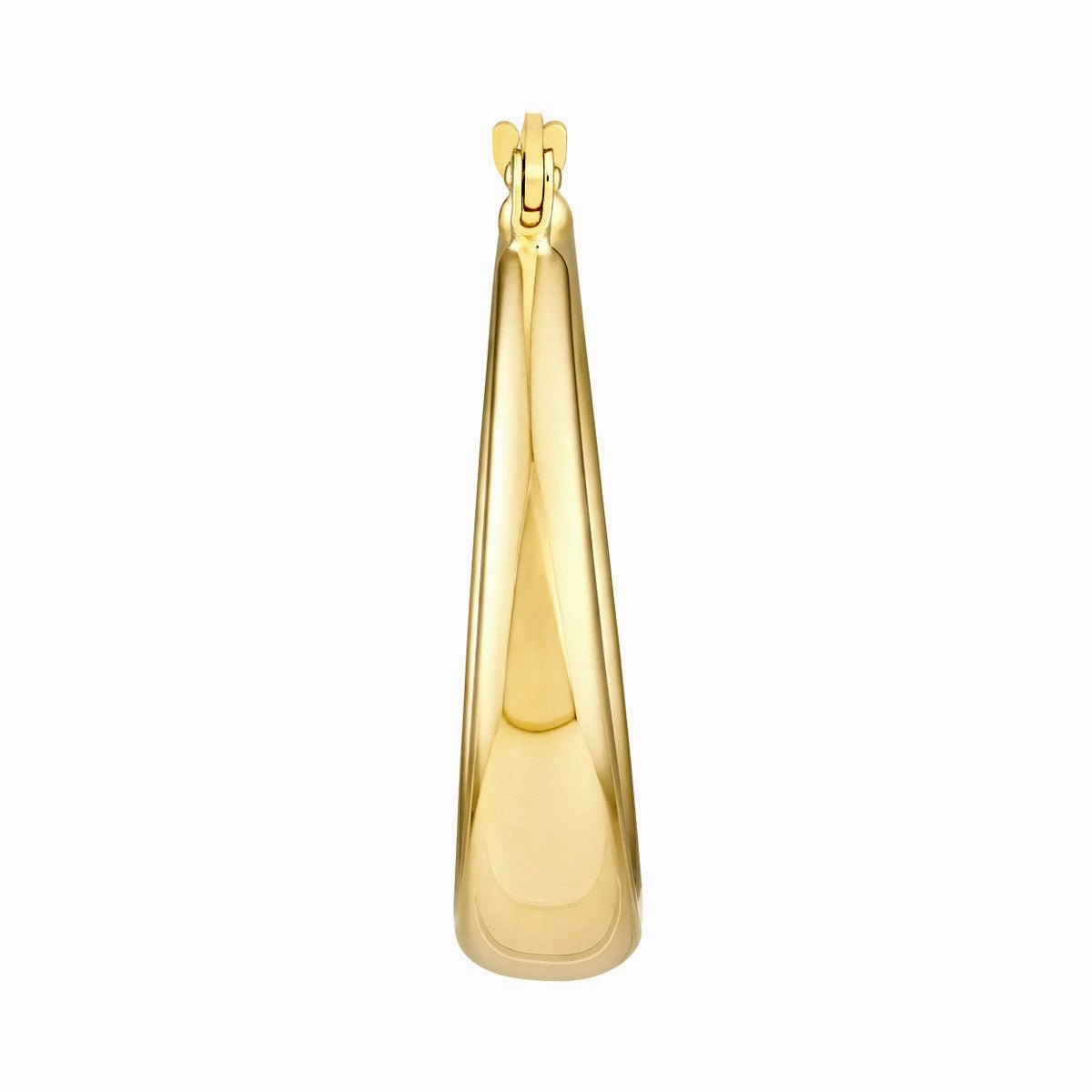 14K Yellow Gold 31.00mm Polished Round Hoop Earrings
