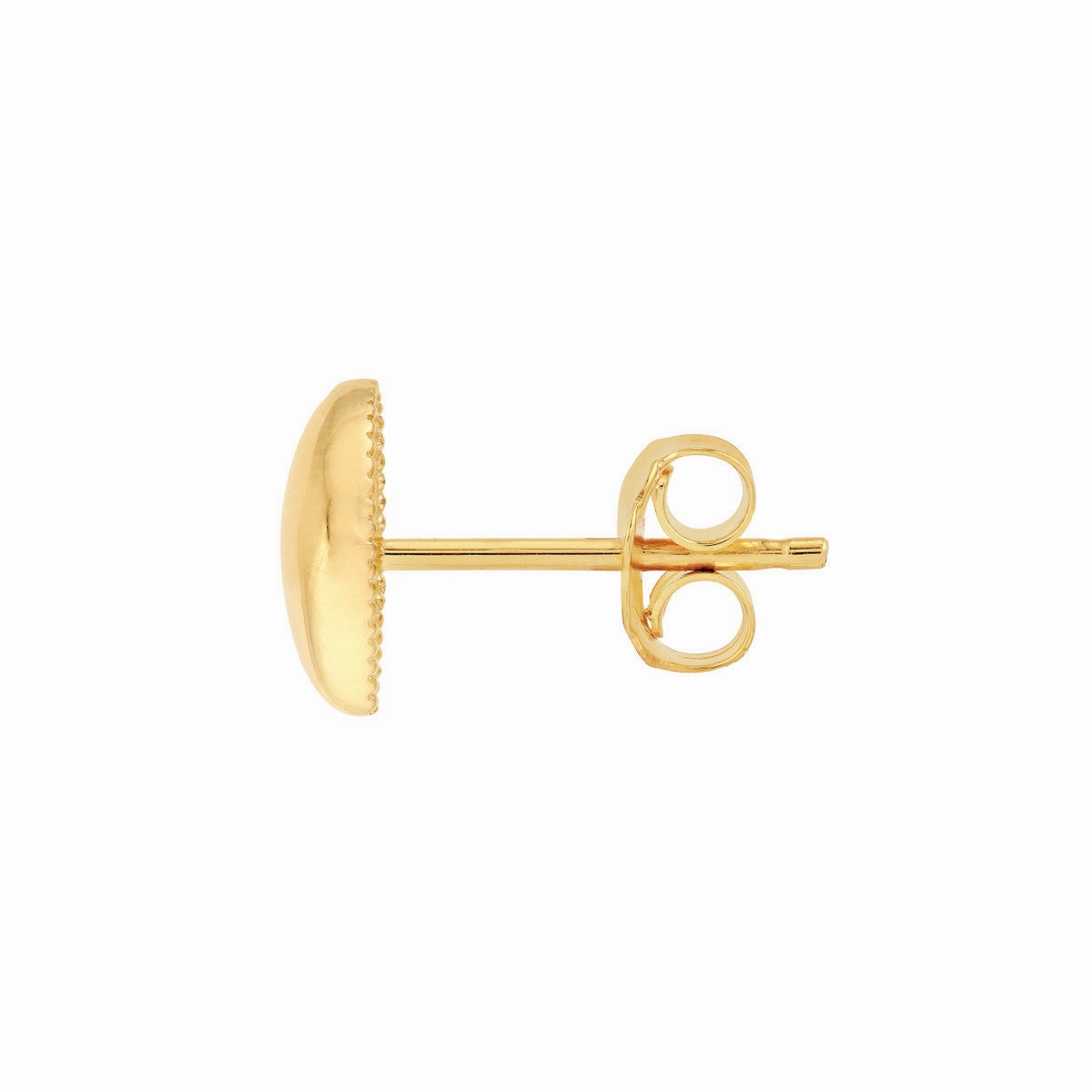 14K Yellow Gold Polished Teardrop Stud Earrings