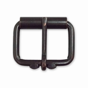 1.5" Distressed Bronze #3 Roller Buckle