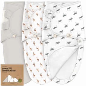 3-Pack Soothe Zippy Swaddle Wrap (The Wild)