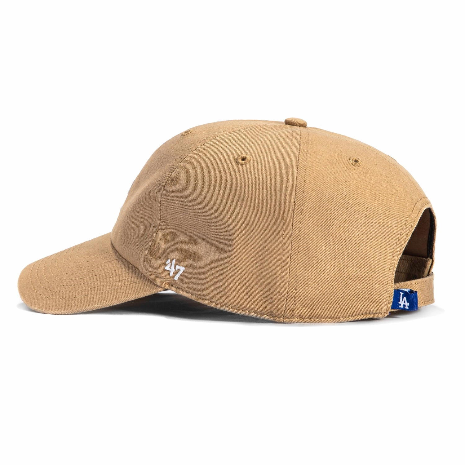 47 Brand Los Angeles Dodgers Adjustable Cleanup Hat - Khaki. White