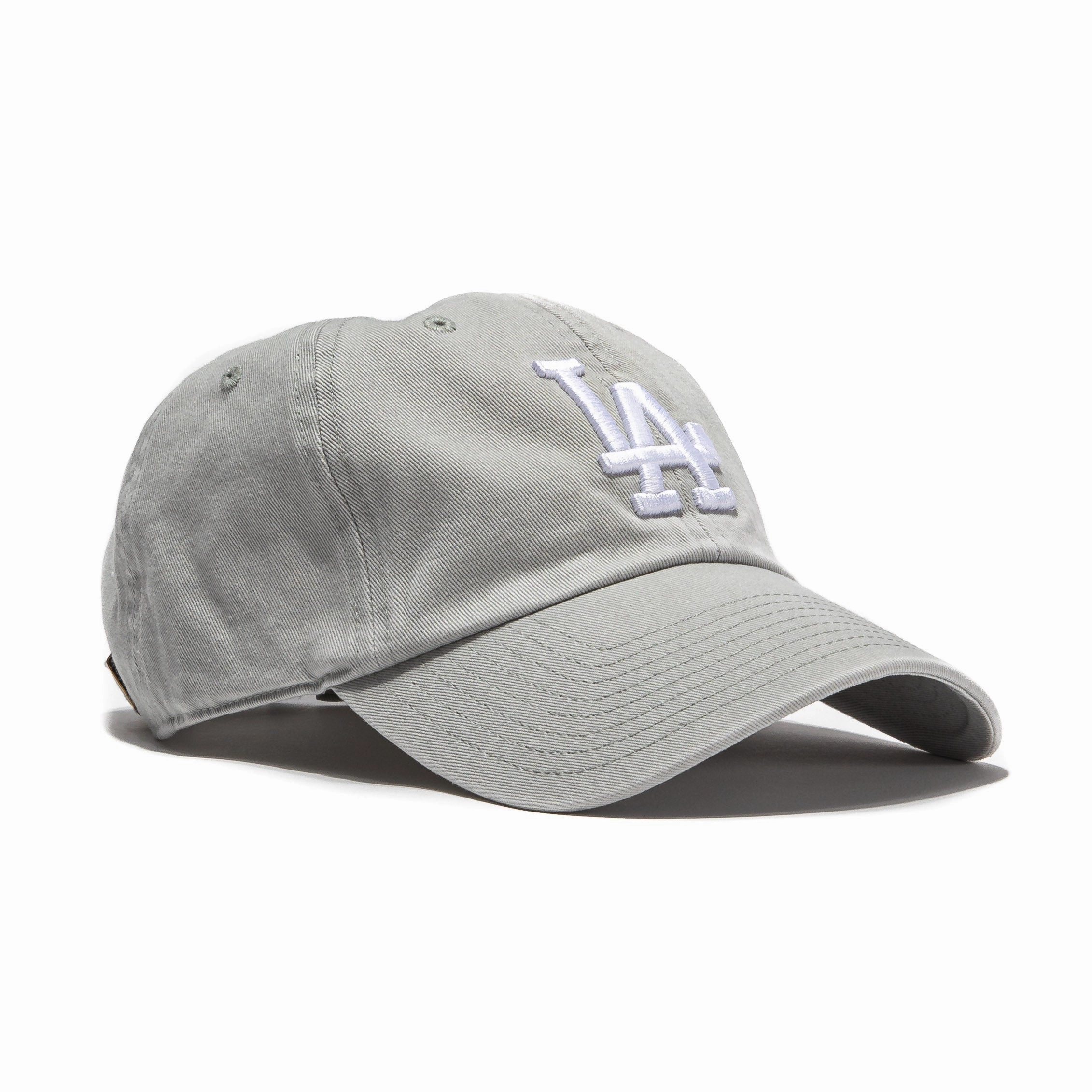 47 Brand Los Angeles Dodgers Cleanup Adjustable Hat - Gray, White