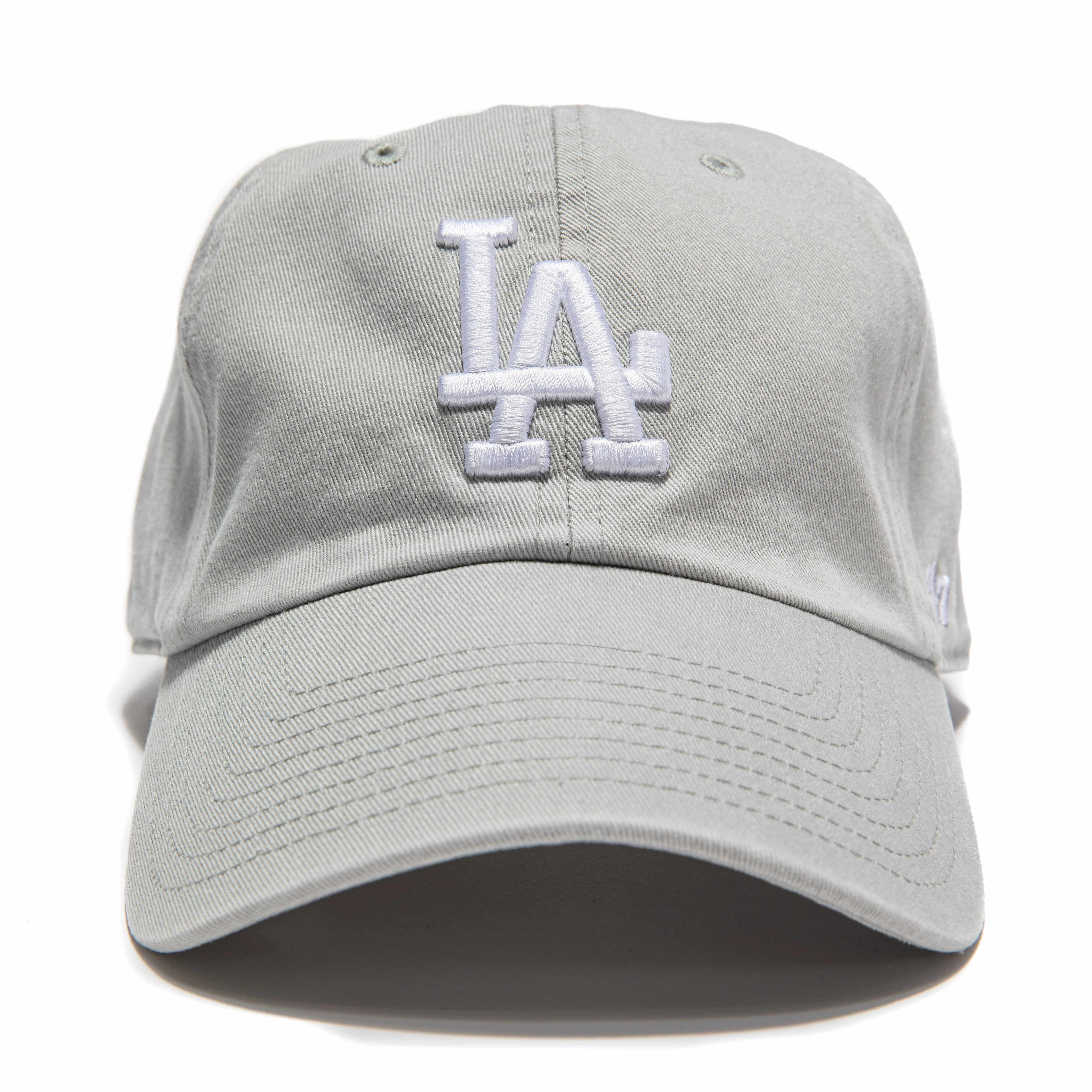 47 Brand Los Angeles Dodgers Cleanup Adjustable Hat - Gray, White