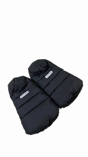 7 A.M. Enfant WarmMuffs, Black Plush