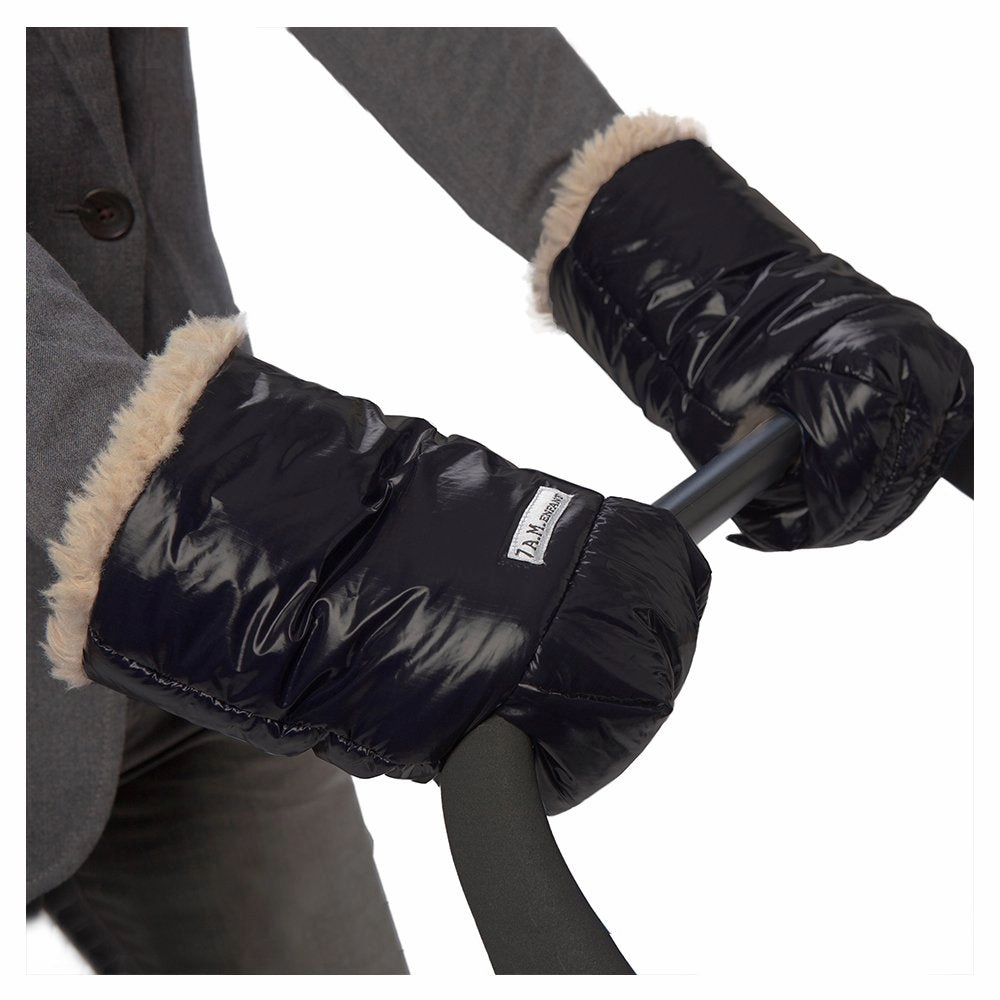 7 A.M. Enfant WarmMuffs, Black Polar