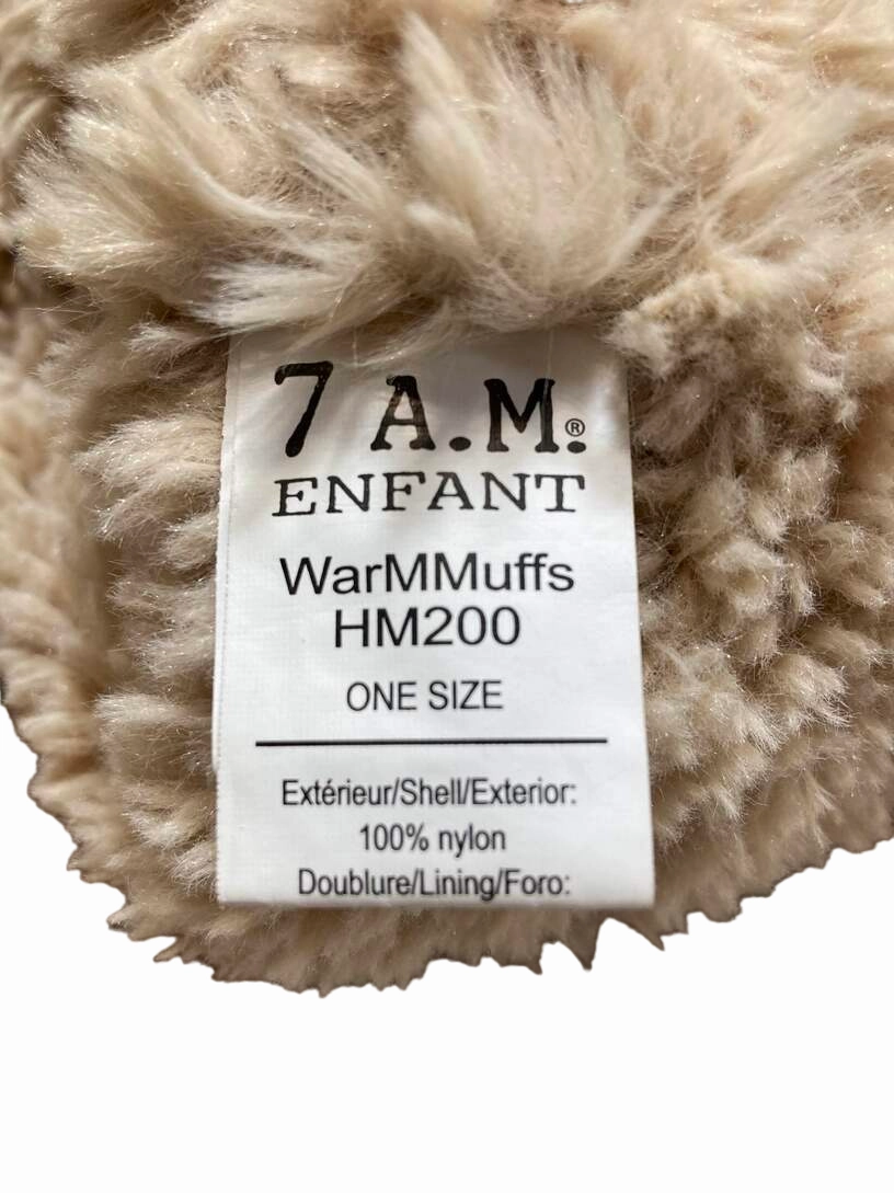 7 A.M. Enfant WarmMuffs, Black Polar