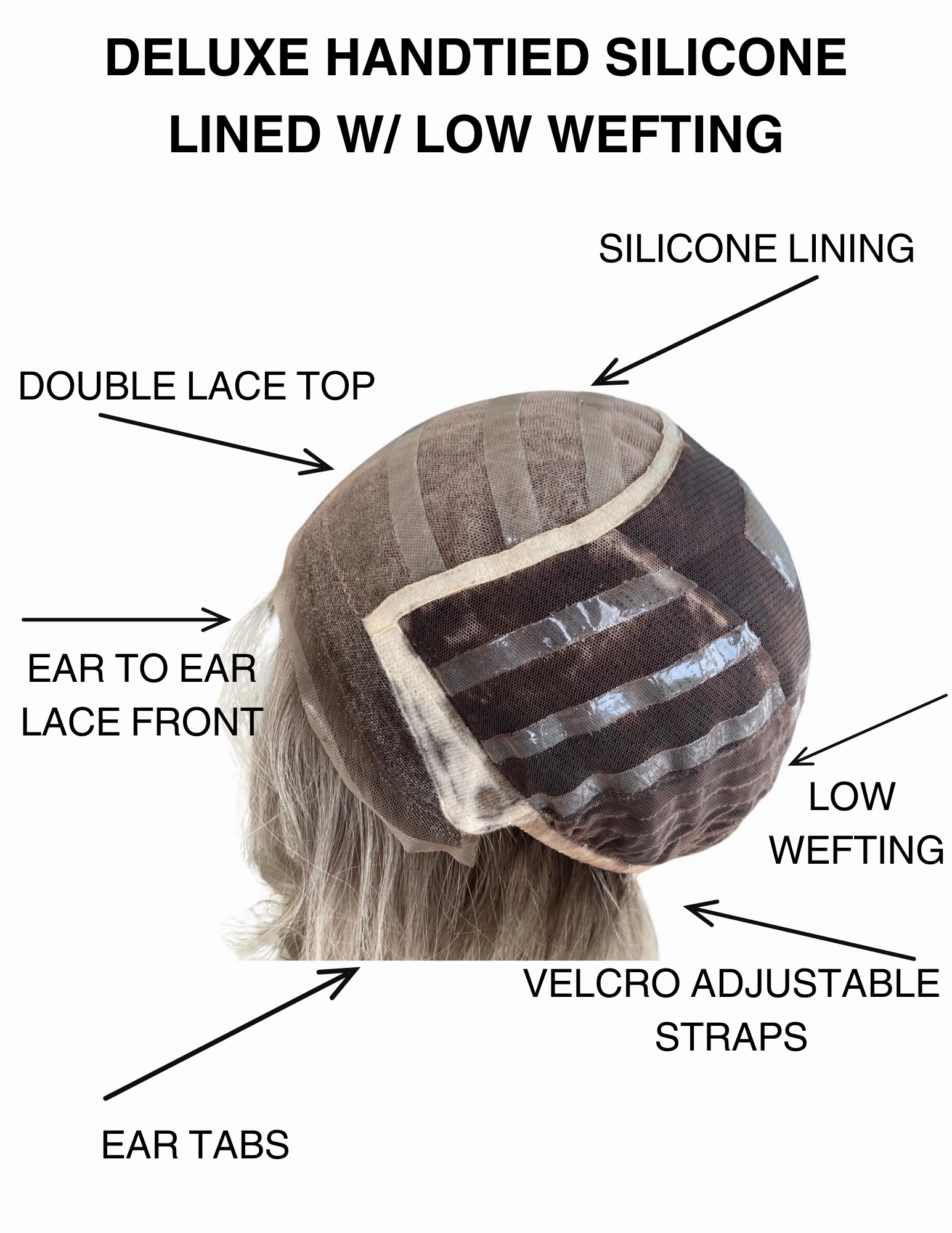 # 8011 GARDEAUX DELUXE HAND TIED SILICONE LINED WIG (MEDIUM CAP)