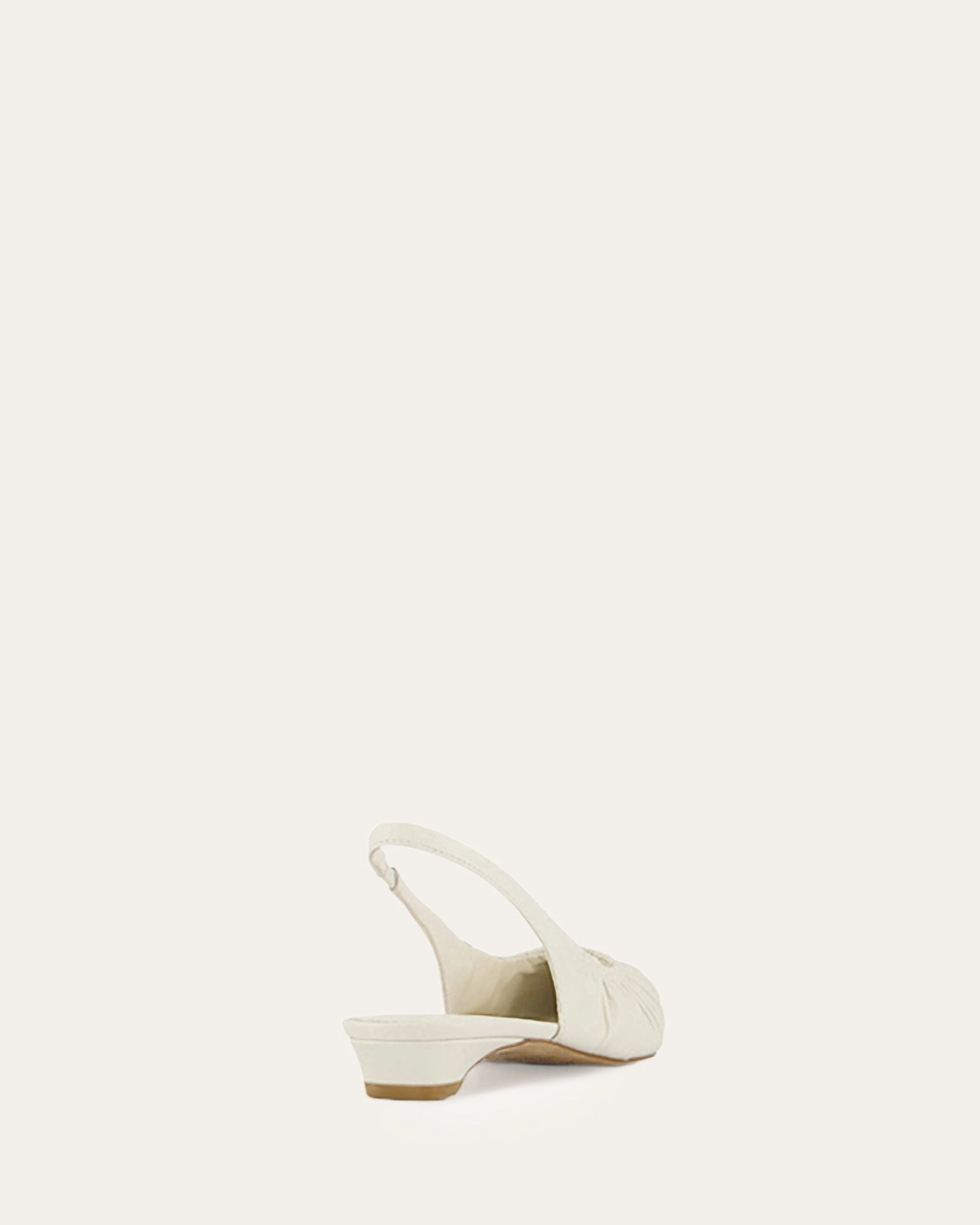 ADALINE DRESS FLATS OFF WHITE LEATHER
