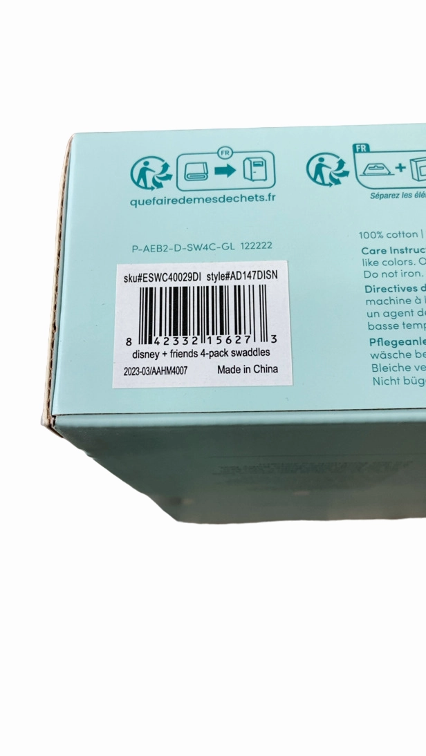 Aden   Anais Cotton Muslin Swaddle, 4pk, Disney Friends