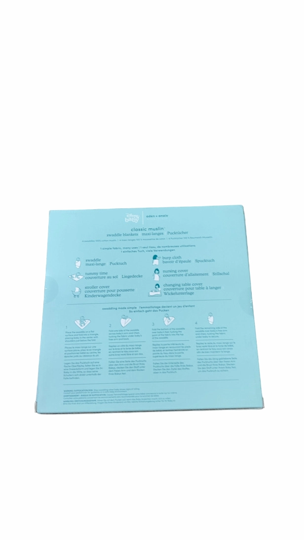 Aden   Anais Cotton Muslin Swaddle, 4pk, Disney Friends