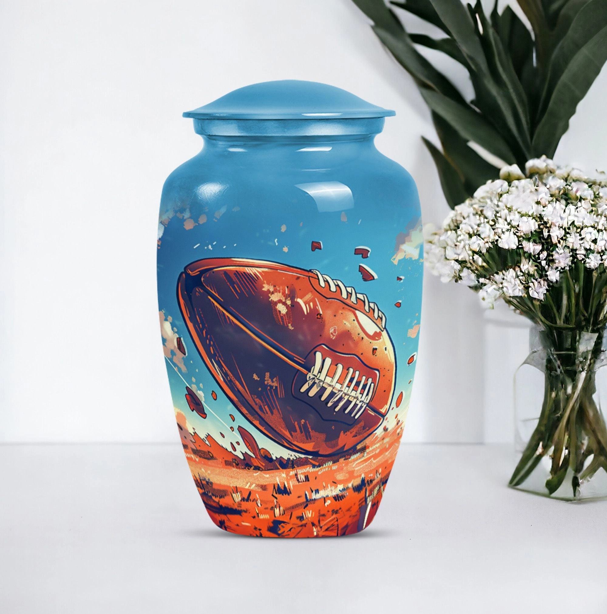Admiration Memorial: Timeless Football Urn - A Stylish Tribute