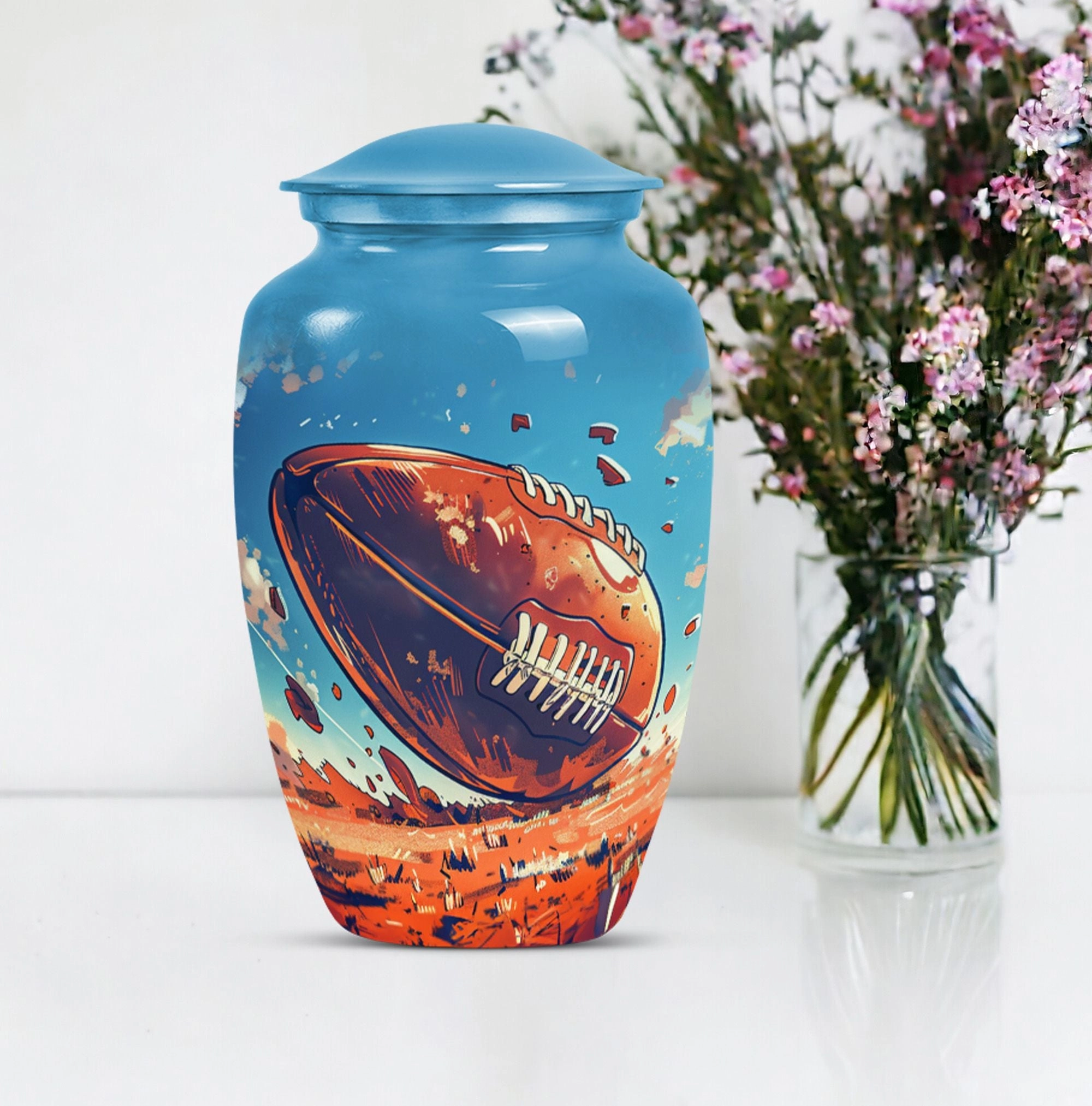 Admiration Memorial: Timeless Football Urn - A Stylish Tribute