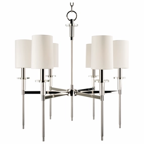 Amherst 6 Light Chandelier Polished Nickel