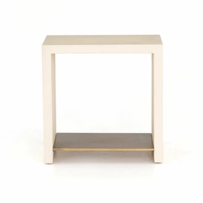 Arlington End Table - Parchment White