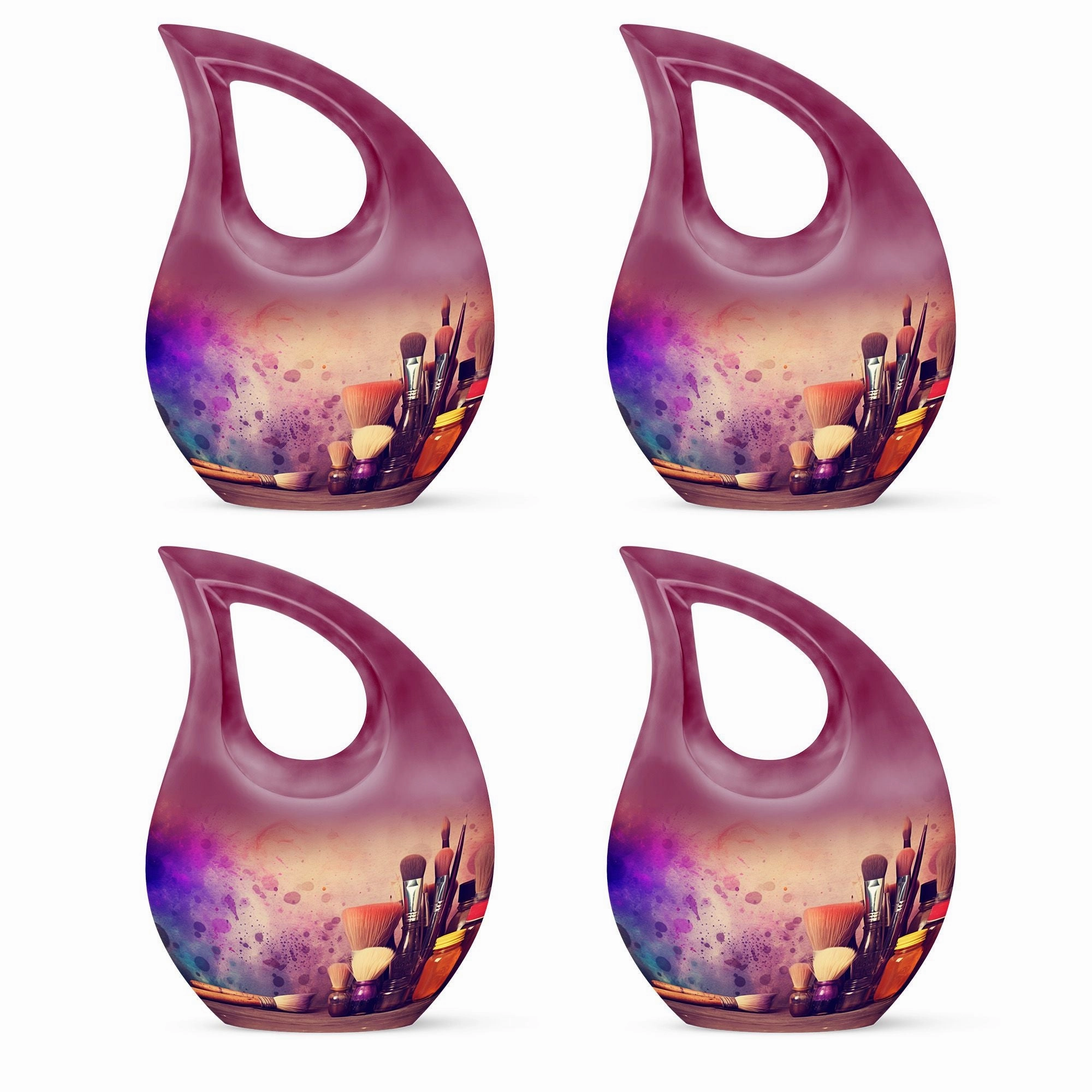 Artistic Painting Urn: Stylish Cremation Memorial Urn
