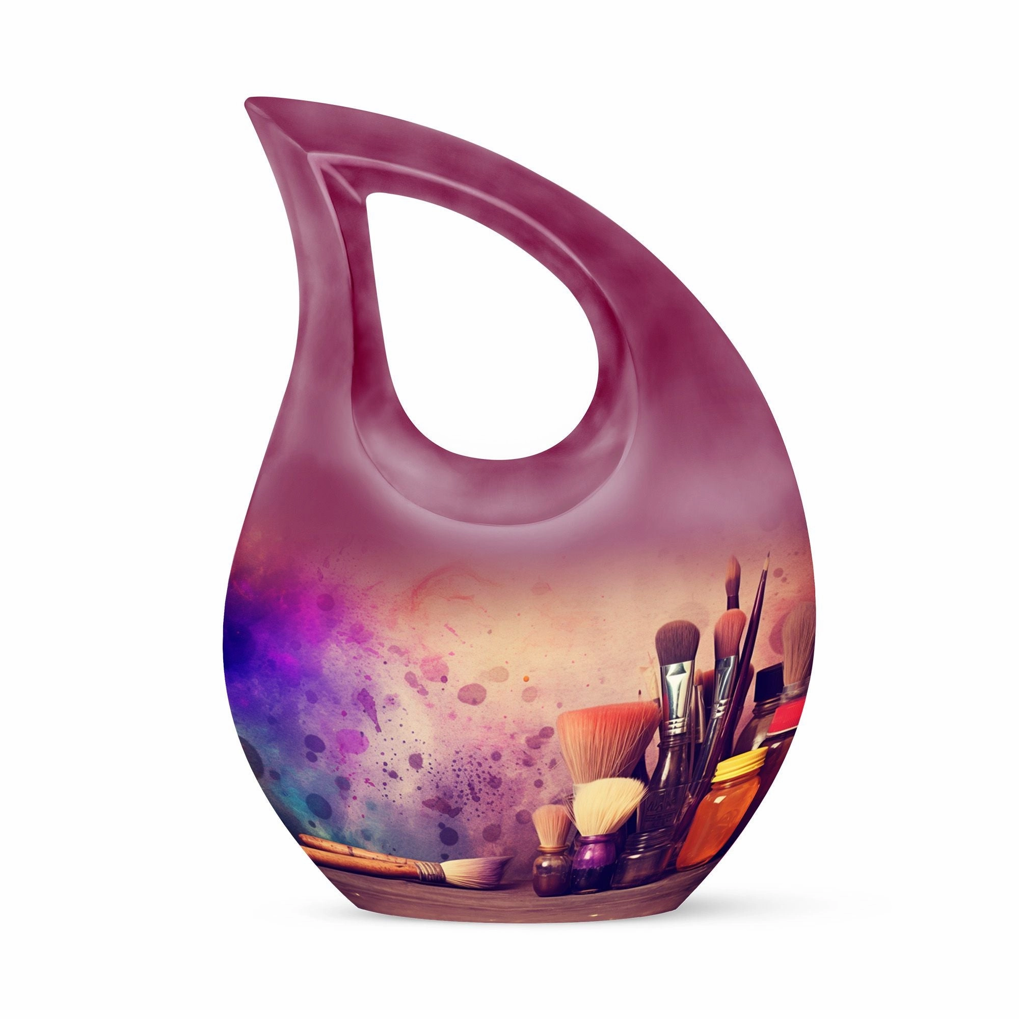 Artistic Painting Urn: Stylish Cremation Memorial Urn