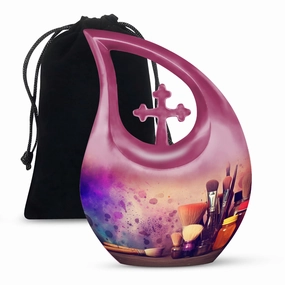 Artistic Painting Urn: Stylish Cremation Memorial Urn
