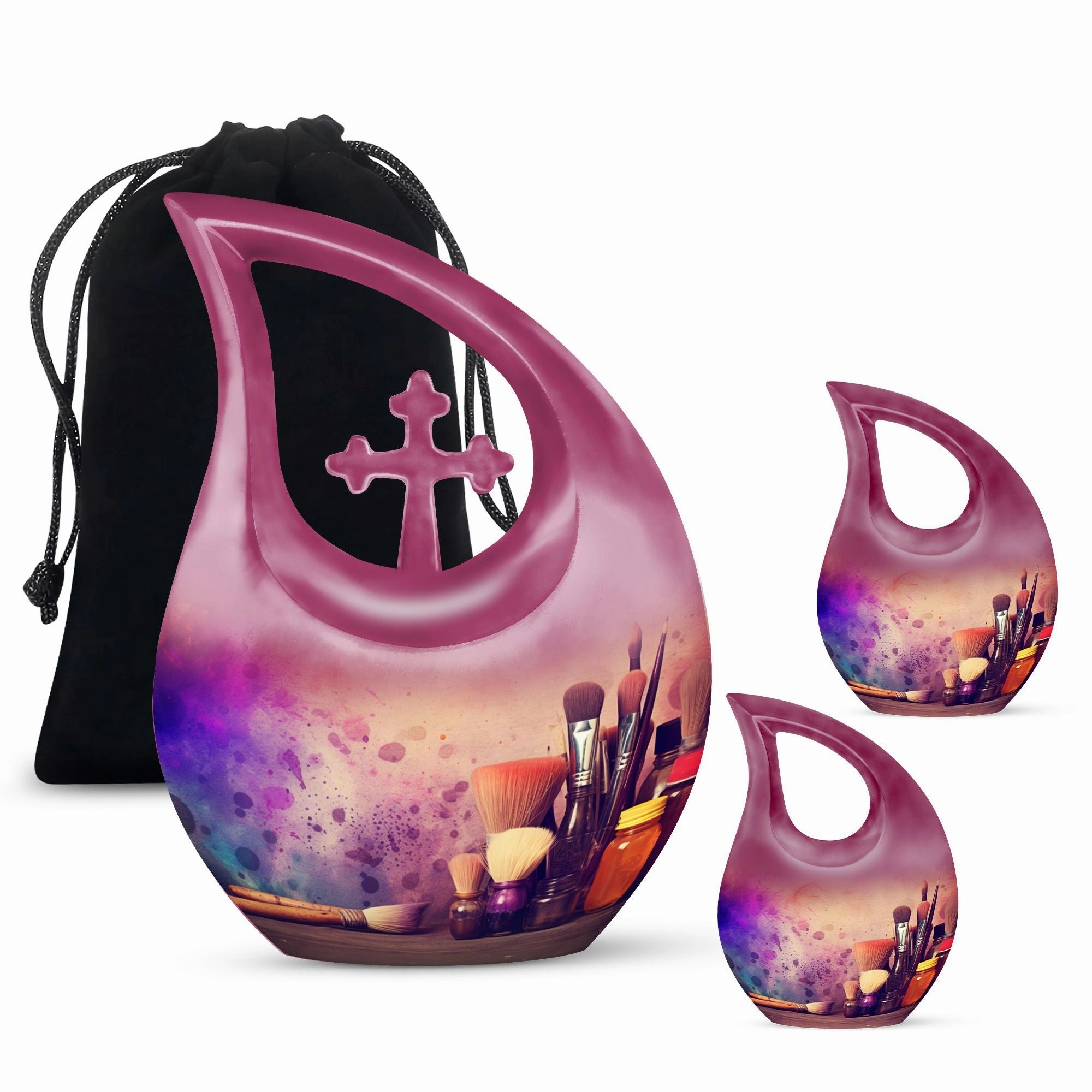 Artistic Painting Urn: Stylish Cremation Memorial Urn