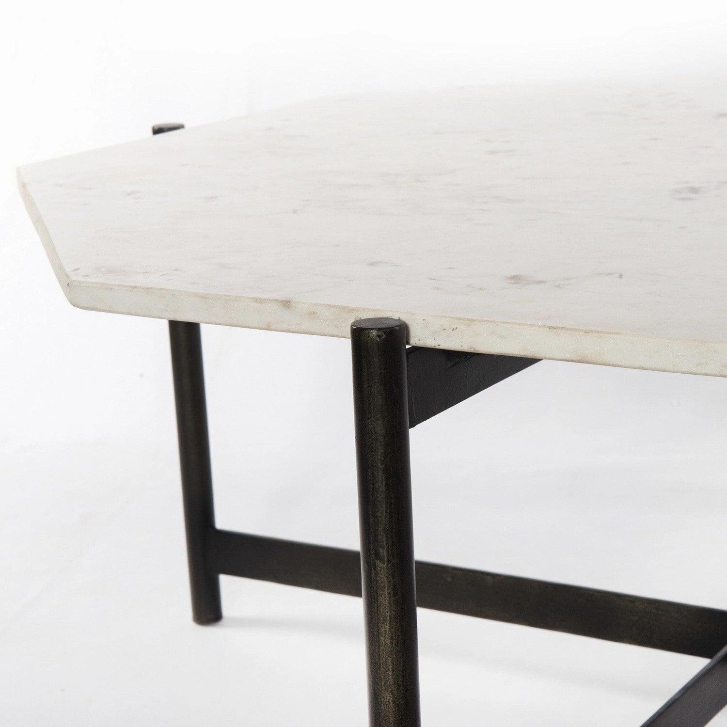 Ashbury Coffee Table - Polished White Marble