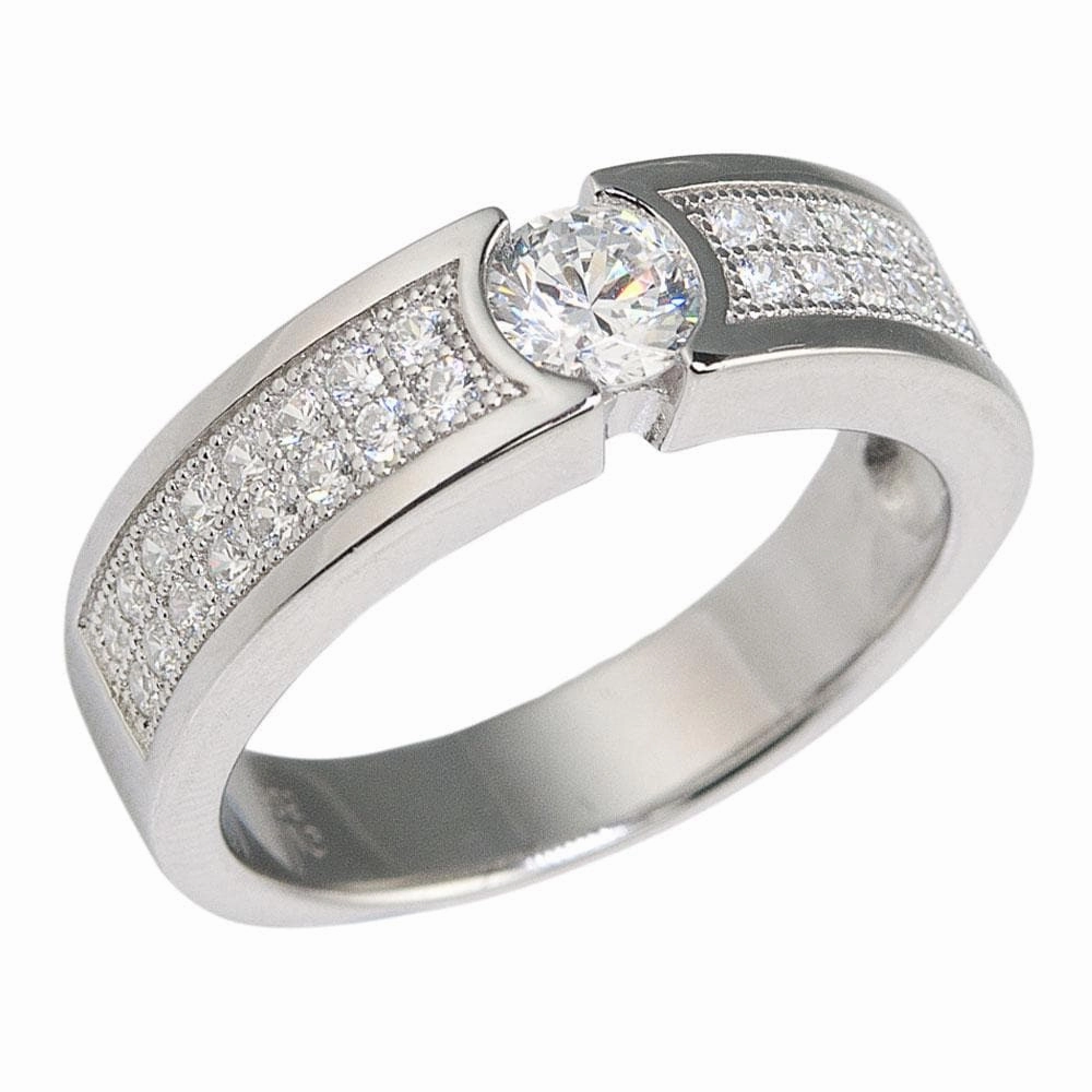 Avenue Rhodium Ring
