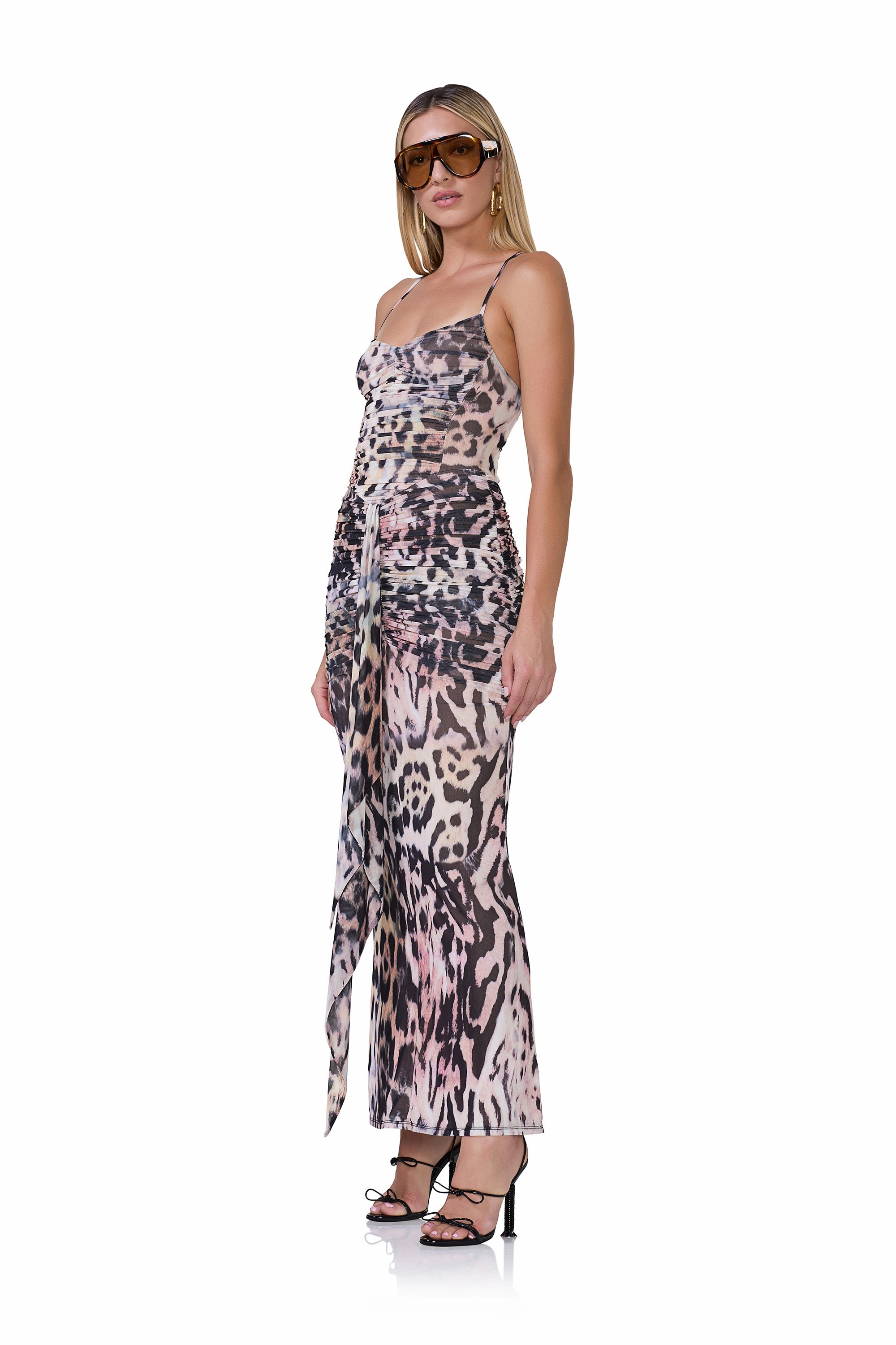Azula Dress - Warm Leopard