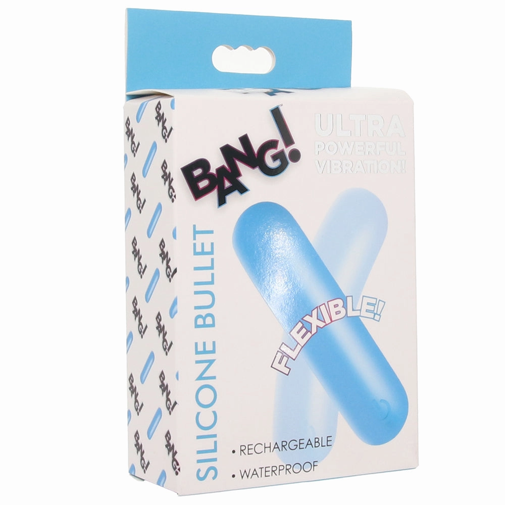 Bang! Flexible Silicone Bullet Vibe in Blue