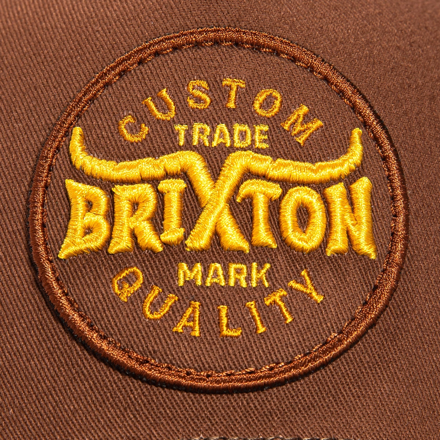 Brixton Gibson Mesh Snapback Trucker Hat - Brown, White