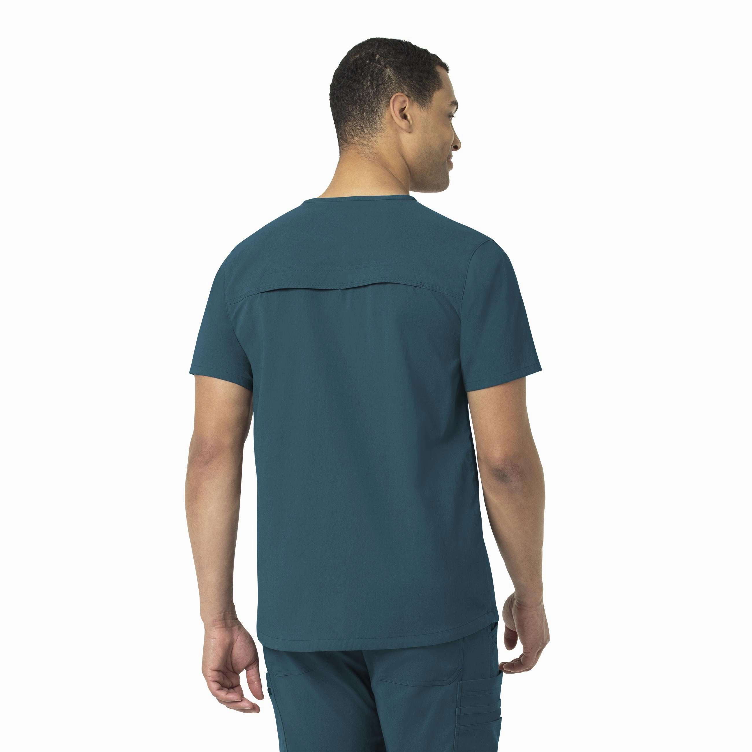 Carhartt Rugged Flex Peak Men's Tuck-In Scrub Top - Caribbean Blue