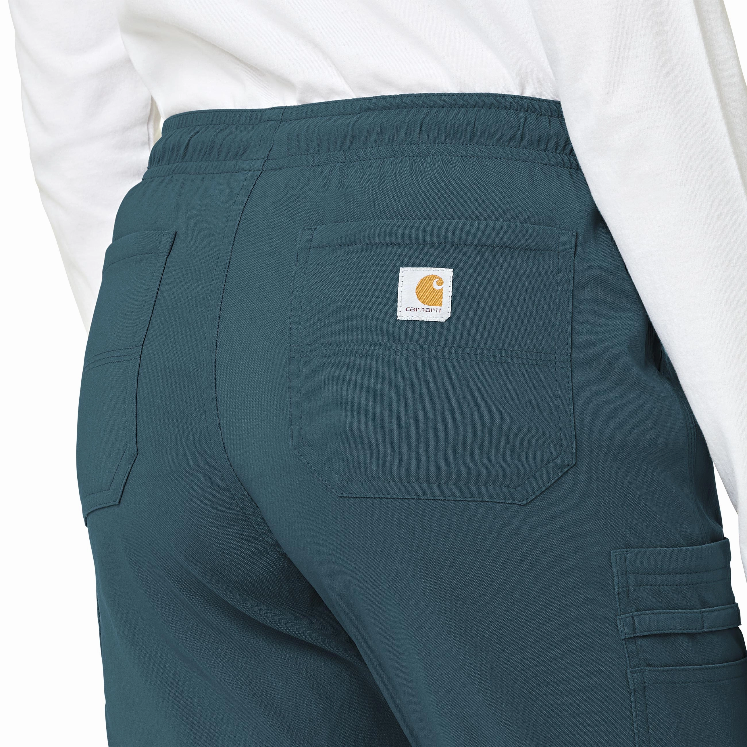 Carhartt Rugged Flex Peak Women's Cargo Jogger Scrub Pant - Caribbean Blue