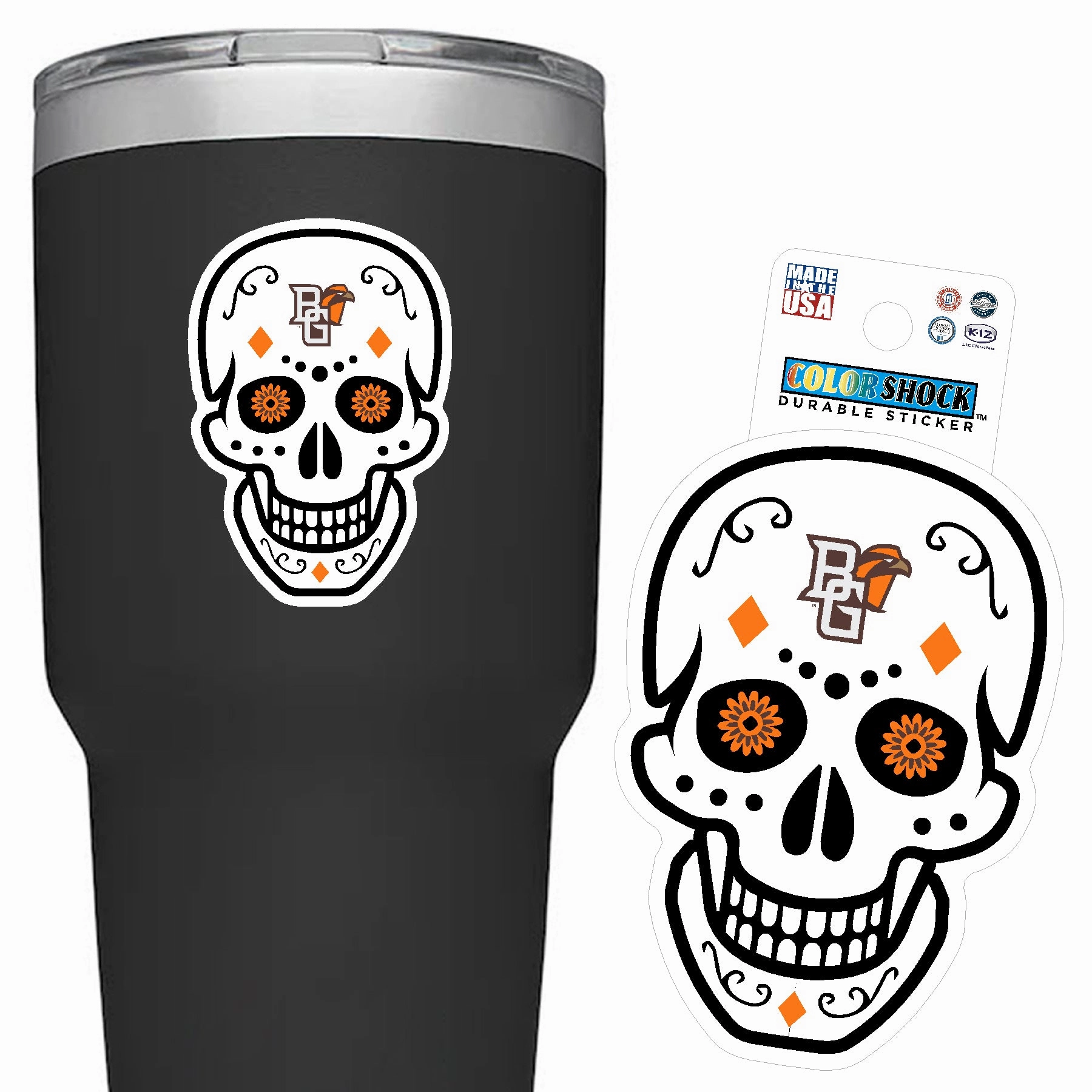 CDI Durable Skull Sticker