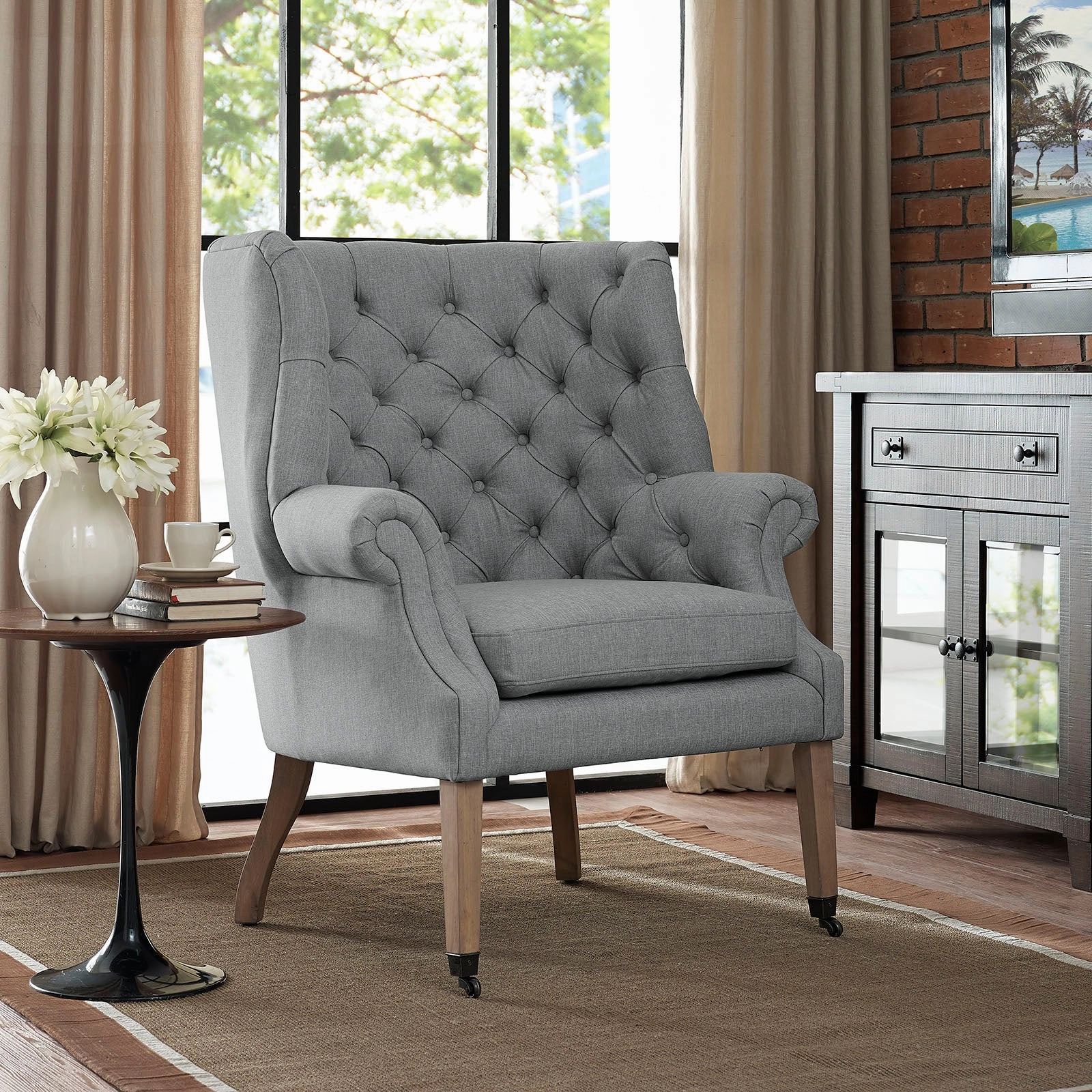 Chart Upholstered Fabric Lounge Chair by Modway