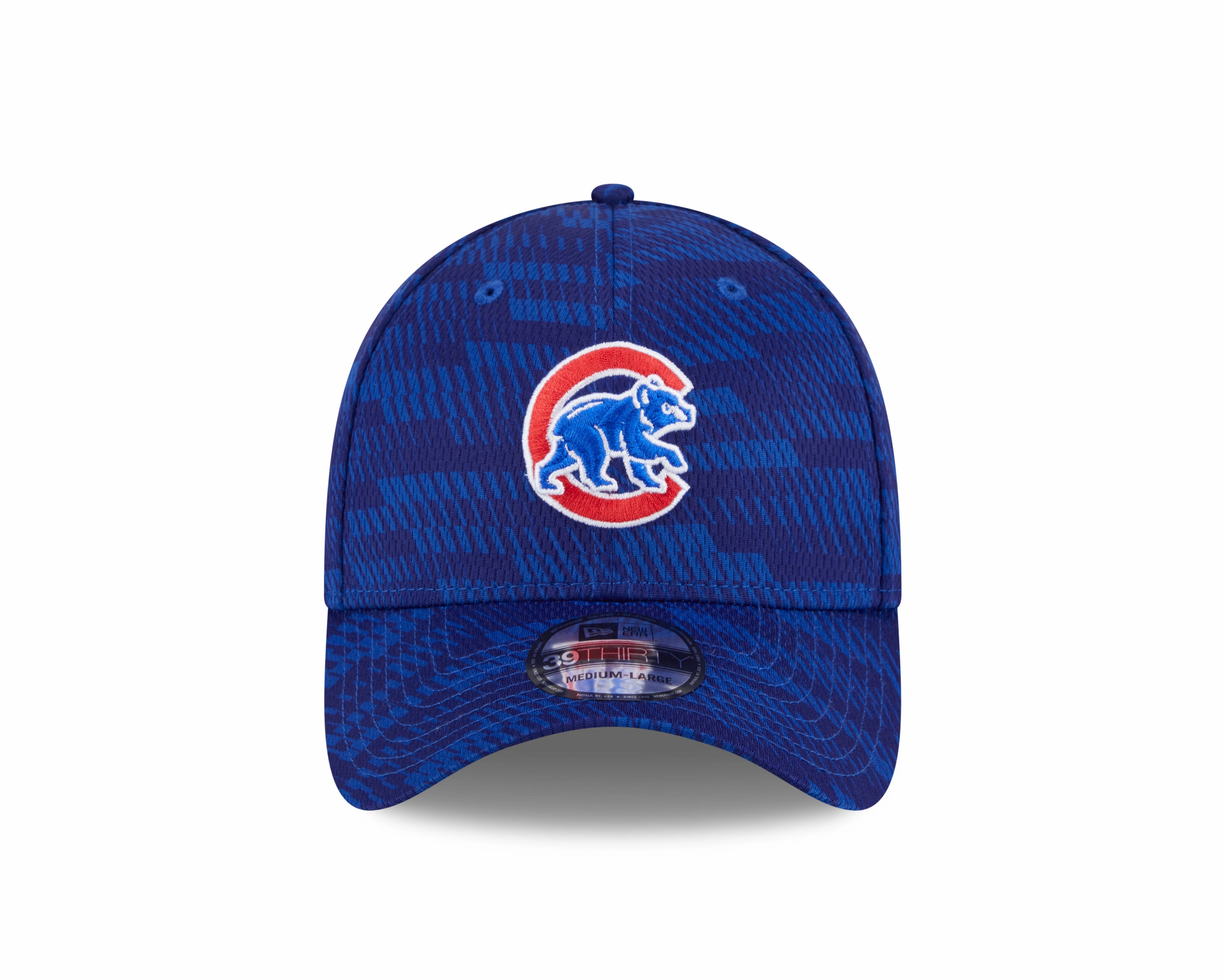 Chicago Cubs Royal 2025 Clubhouse Walking Bear Alternate New Era 39THIRTY Flex Hat