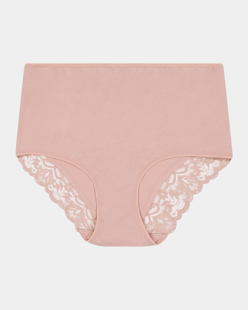 Cotton And Lace Full Brief