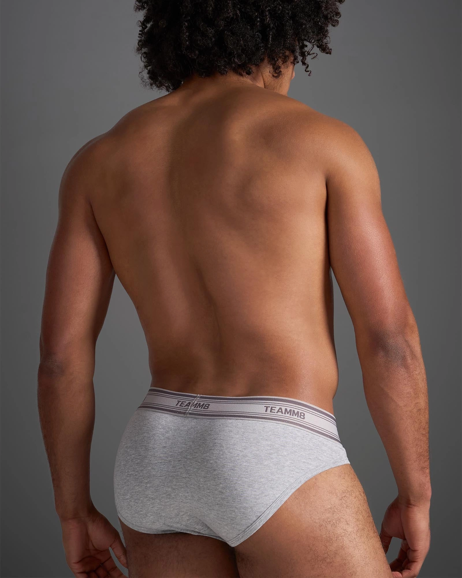 Cotton Classic Brief - Grey Marle
