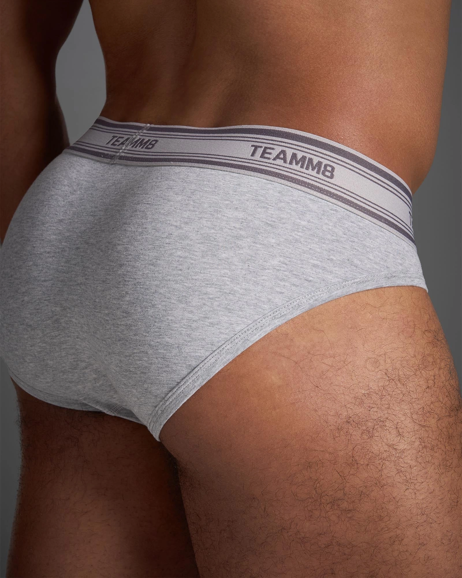 Cotton Classic Brief - Grey Marle