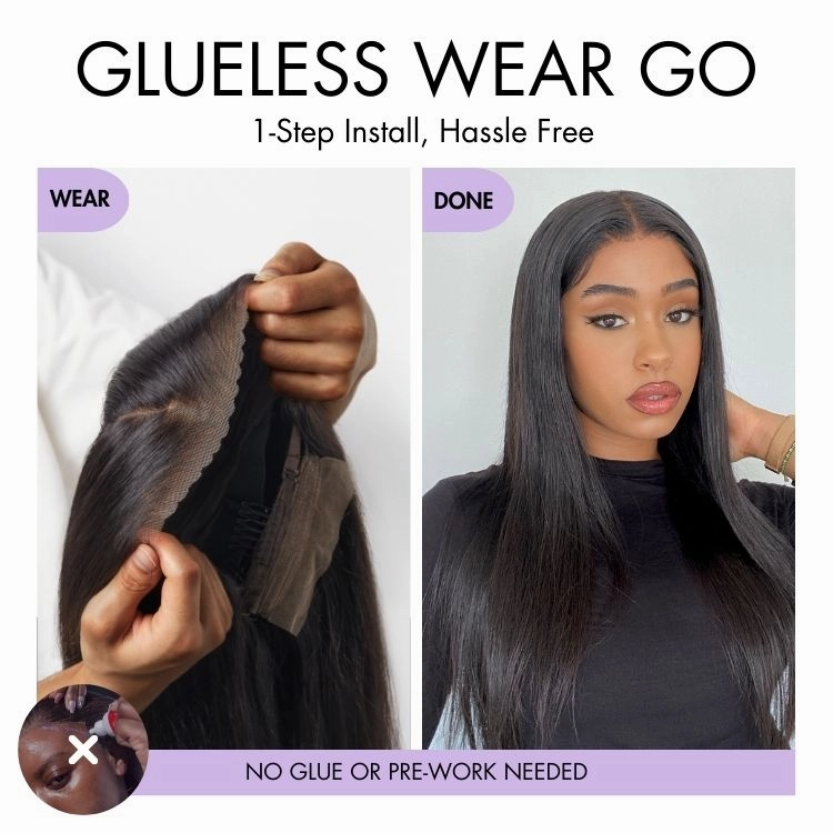 Crazy Wednesday | Luvme Hair PartingMax Glueless Wig Ready to Go Silky Straight 7x6 Closure HD Lace Pre Plucked & Bleached Breathable Cap