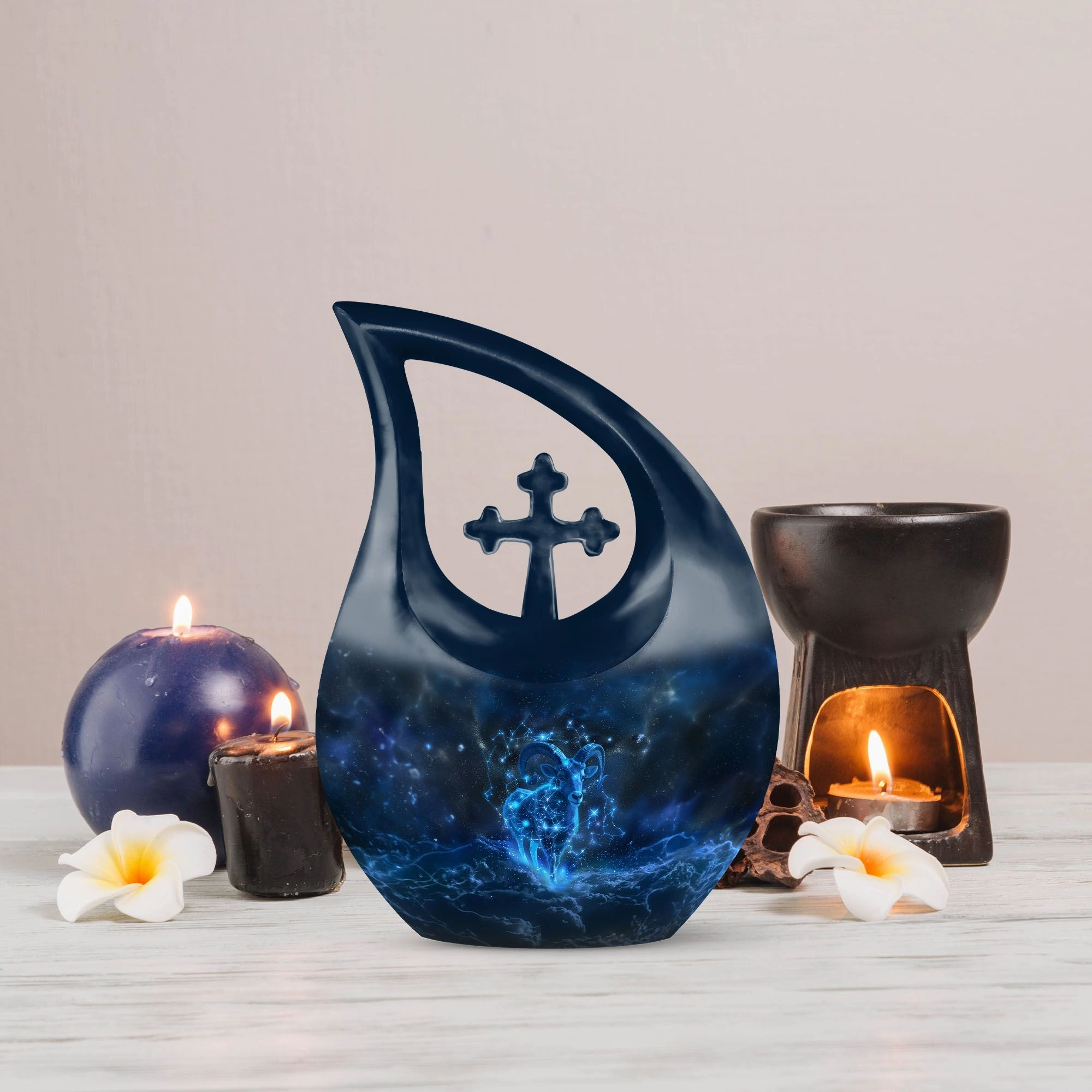 Cross Drop Goat Urn - An Affordable Offering for Lost Loved Ones