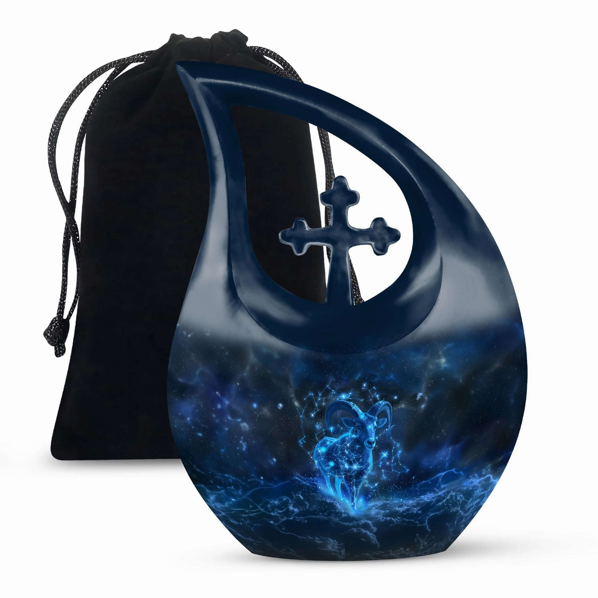 Cross Drop Goat Urn - An Affordable Offering for Lost Loved Ones