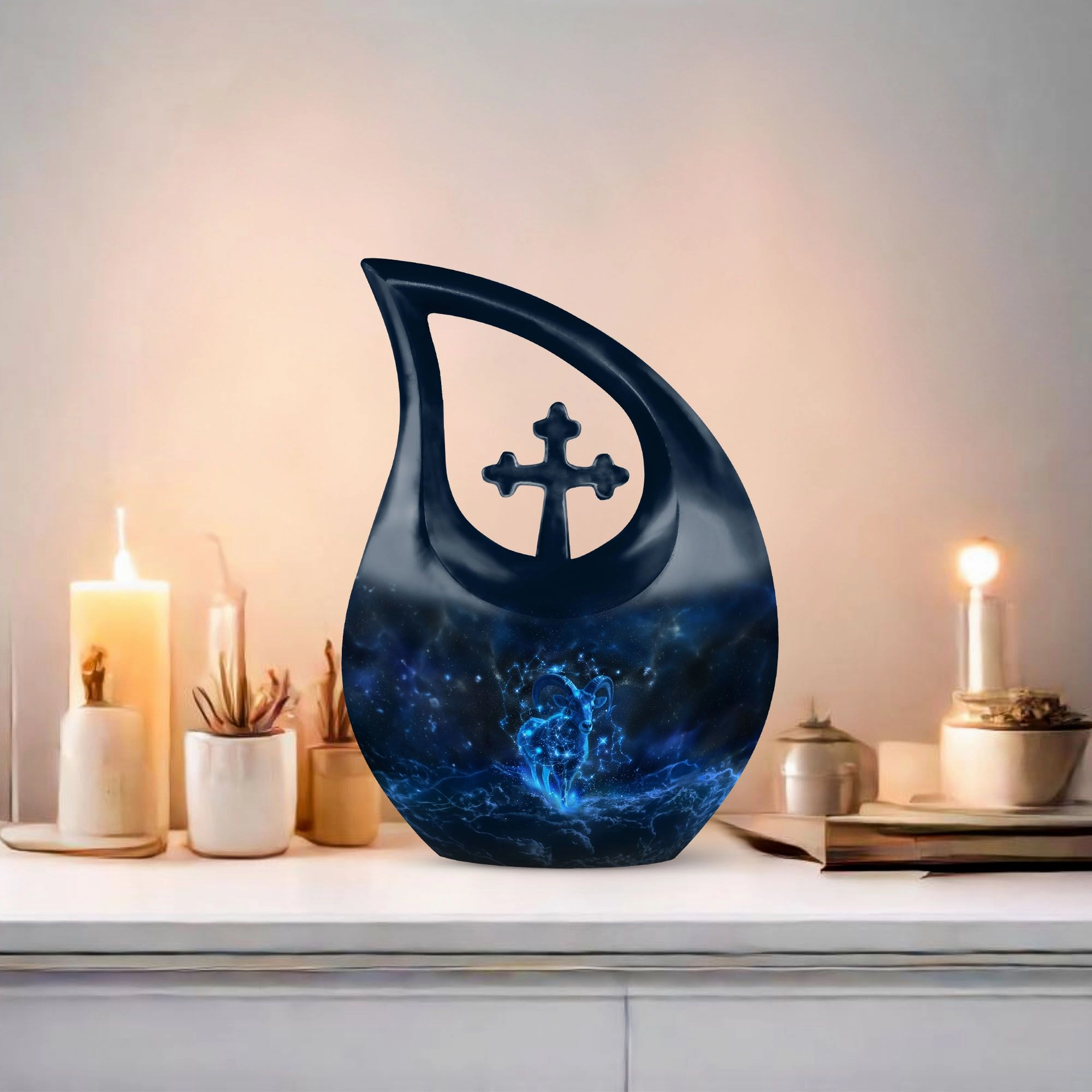 Cross Drop Goat Urn - An Affordable Offering for Lost Loved Ones