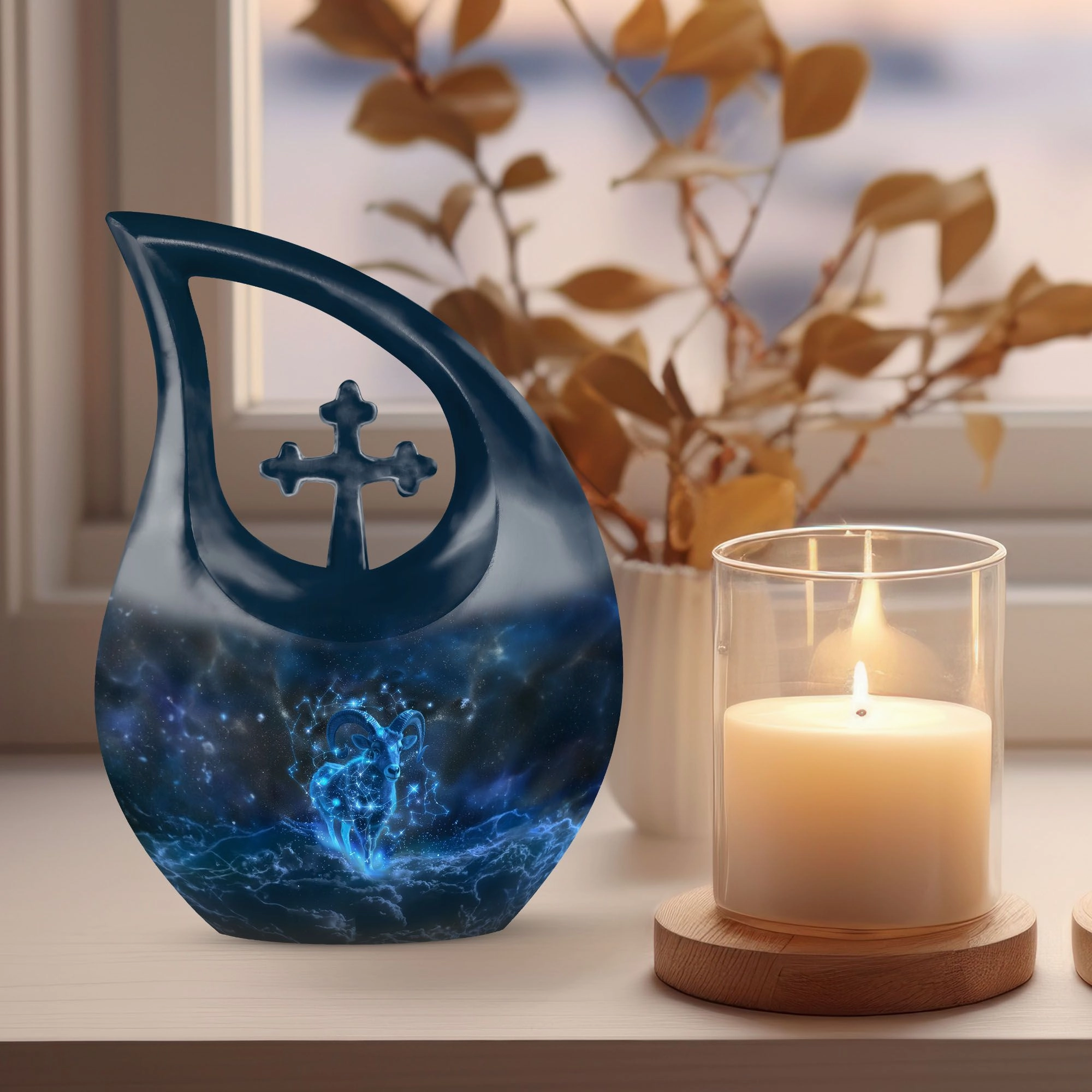 Cross Drop Goat Urn - An Affordable Offering for Lost Loved Ones