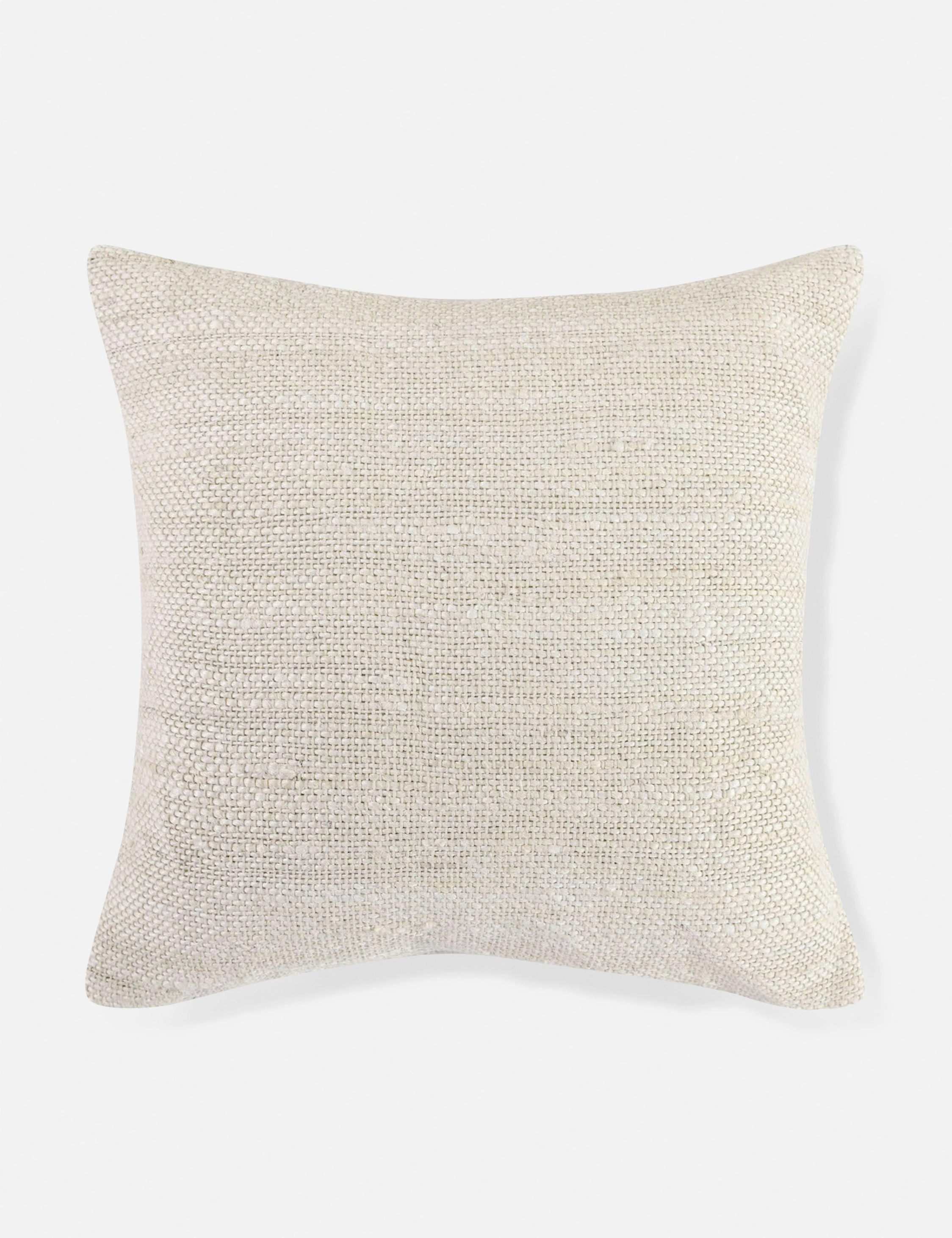 Dara Jute Pillow 22" x 22", Ivory