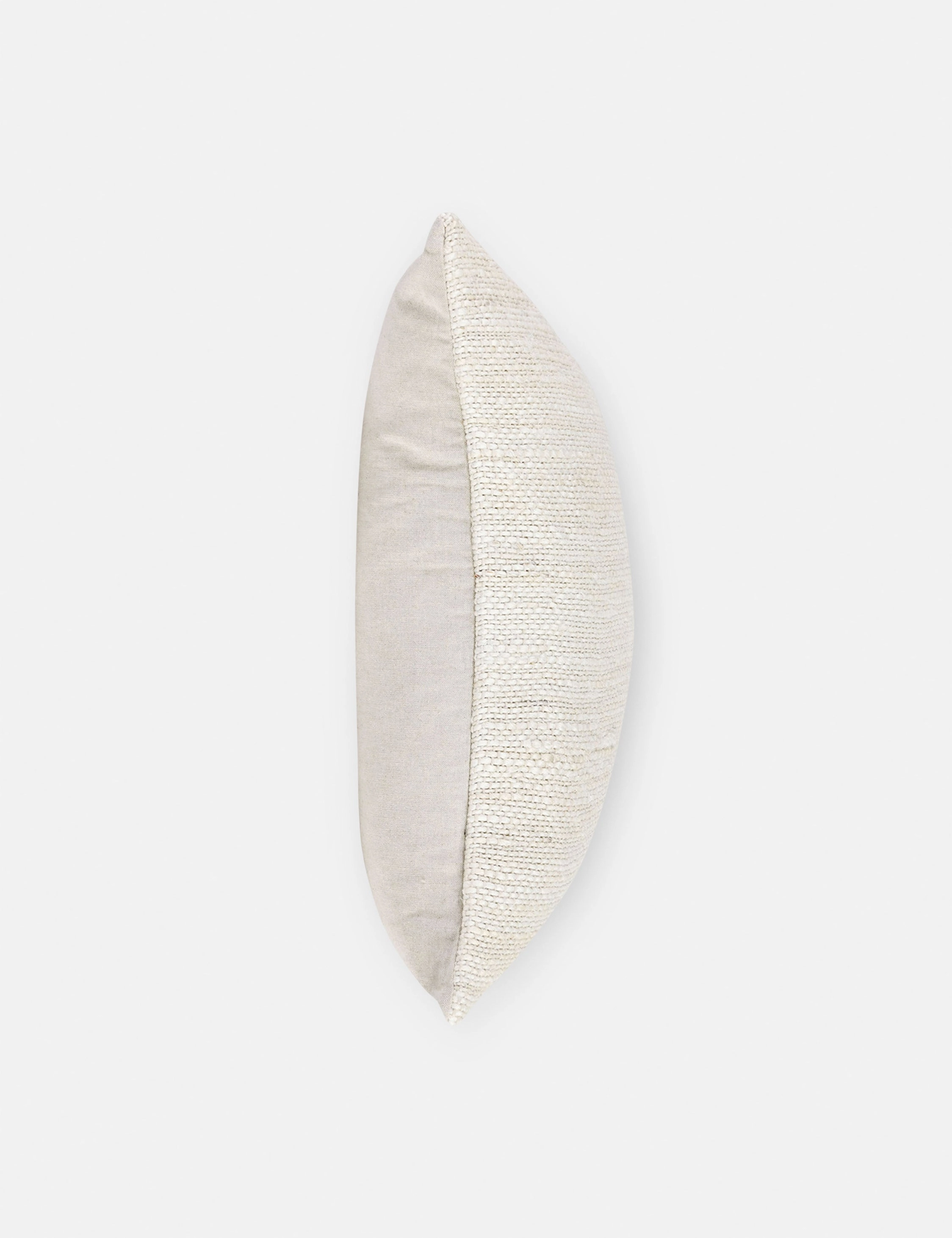 Dara Jute Pillow 22" x 22", Ivory