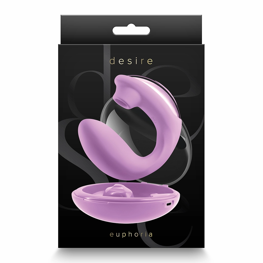 Desire Euphoria Poseable G-Spot & Clitoral Suction Vibrator With Case