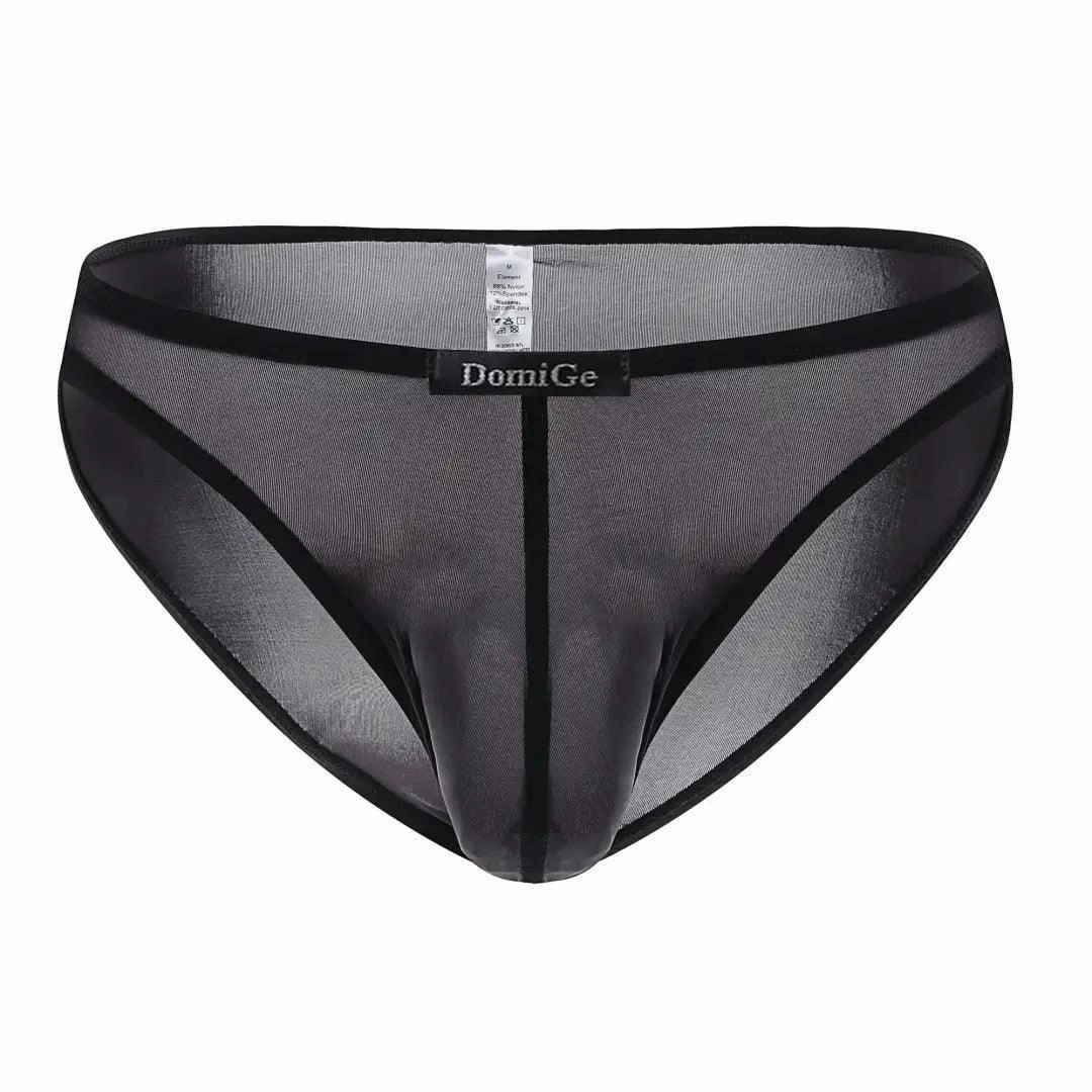 DomiGe Men's Low-Rise Briefs - Full Coverage & Ball Pouch Nylon Underwear