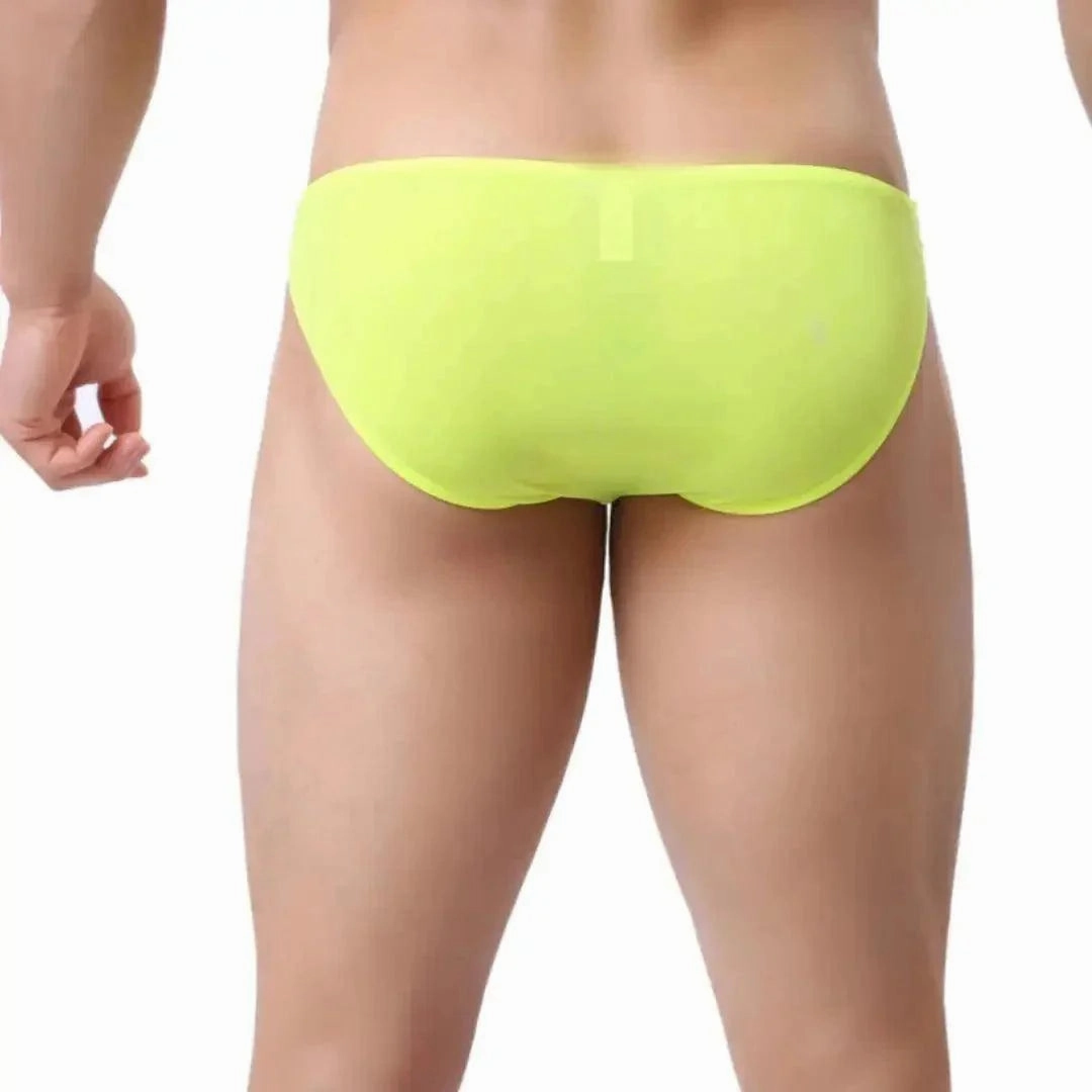 DomiGe Men's Low-Rise Briefs - Full Coverage & Ball Pouch Nylon Underwear