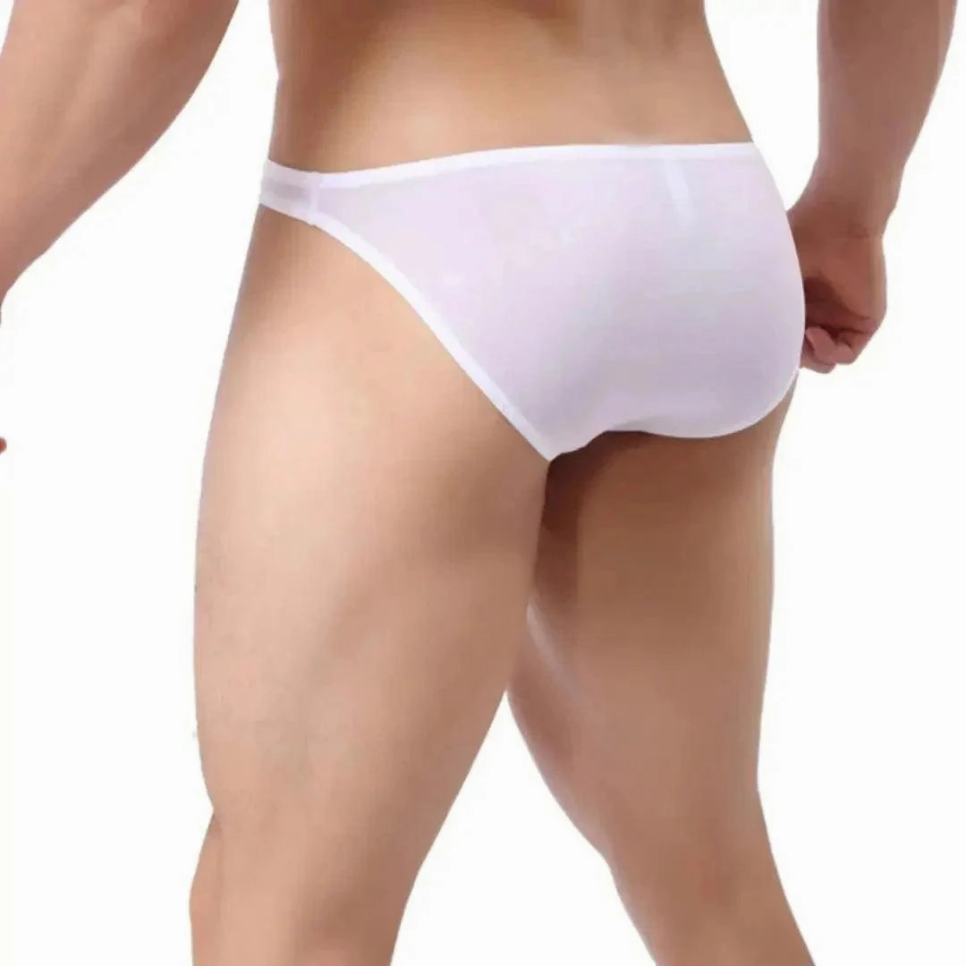 DomiGe Men's Low-Rise Briefs - Full Coverage & Ball Pouch Nylon Underwear
